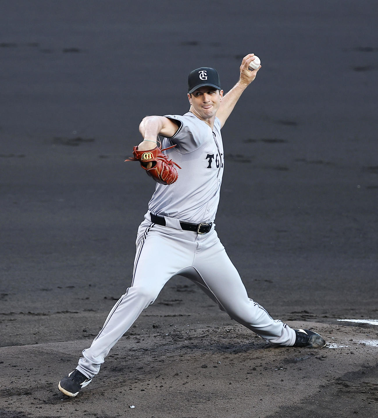阪神対巨人　巨人先発のグリフィン（撮影・藤尾明華）