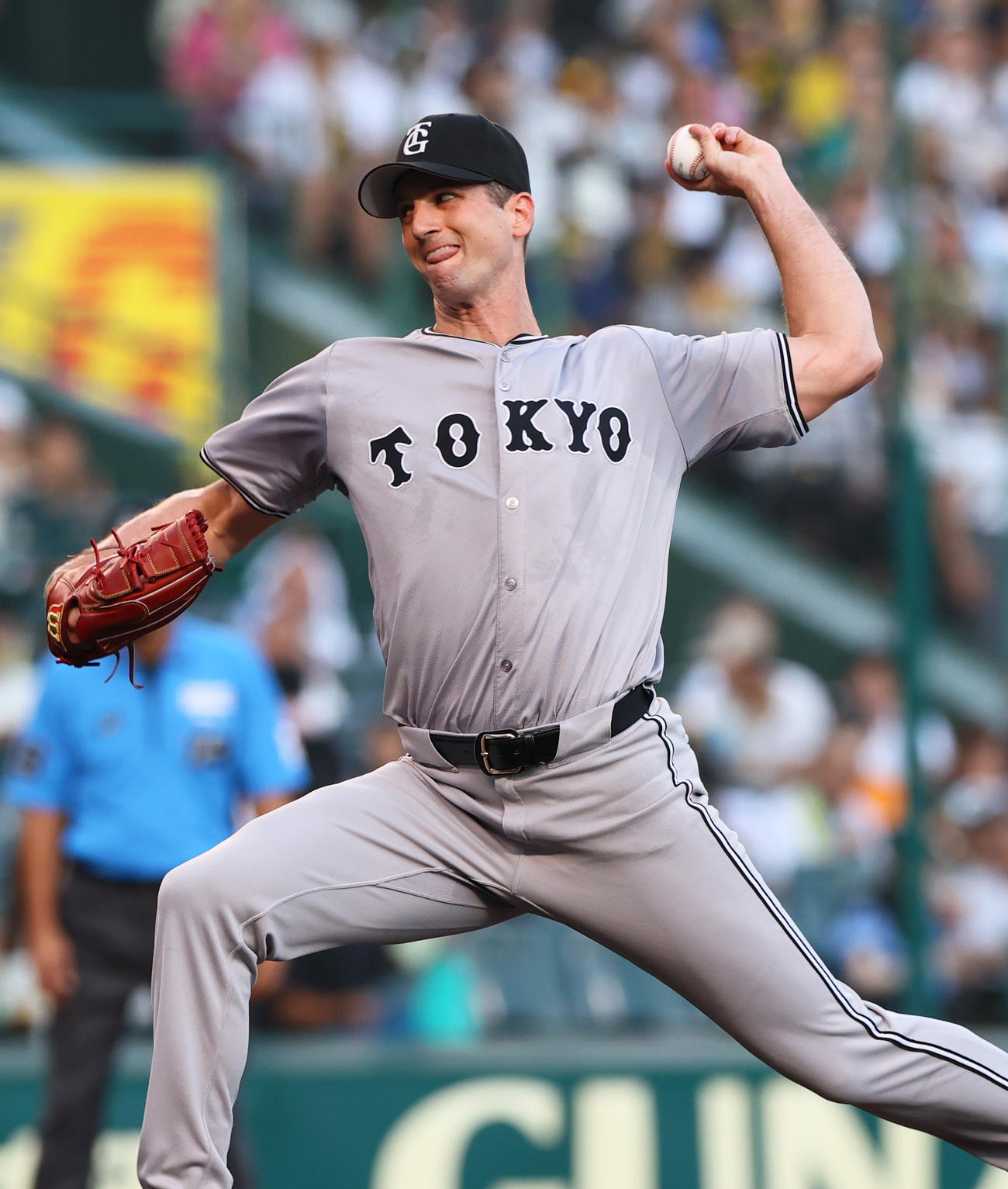 阪神対巨人　巨人先発のグリフィン（撮影・上山淳一）