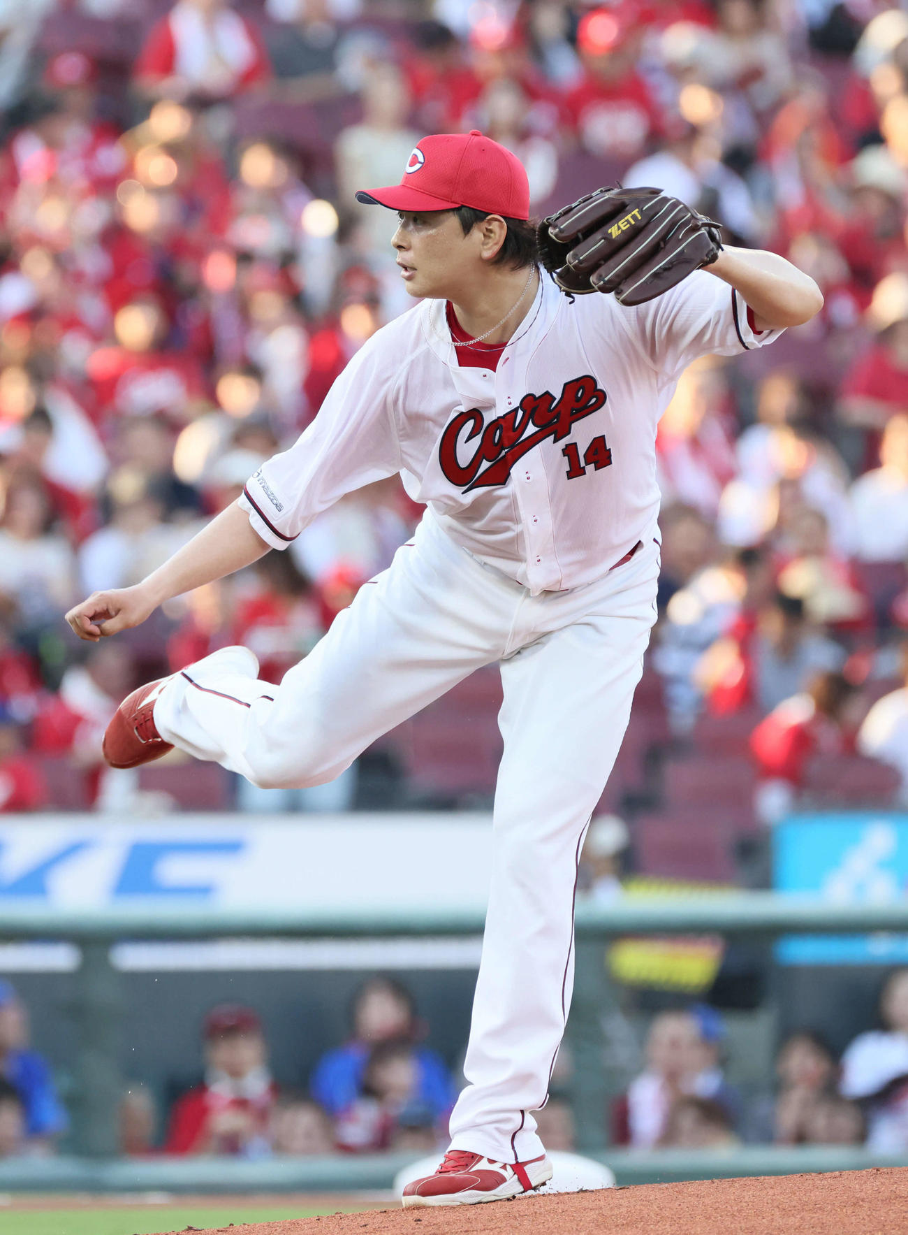 広島対DeNA　広島先発の大瀬良（撮影・加藤孝規）