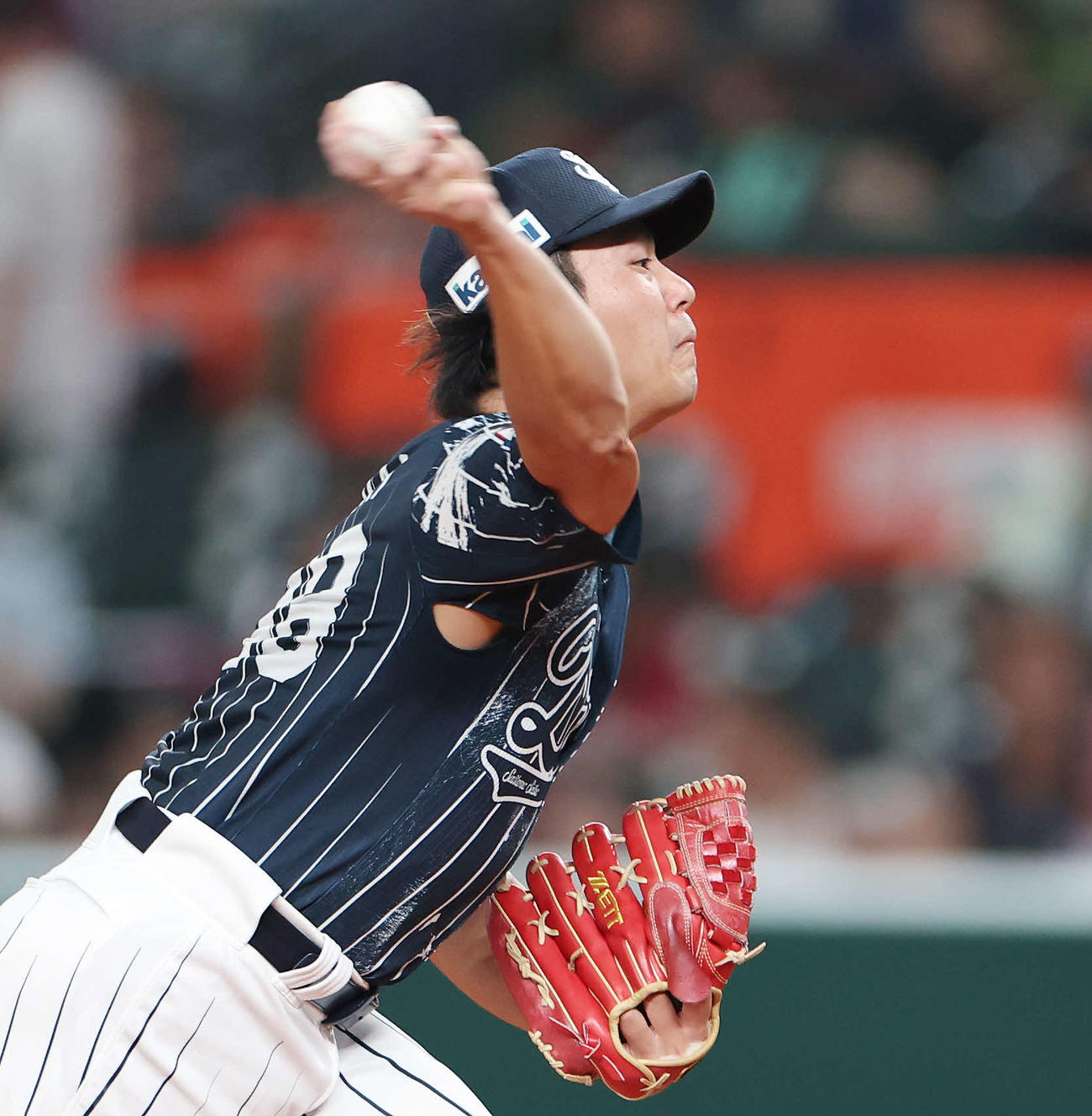 西武対楽天　力投する西武先発の今井（撮影・宮地輝）