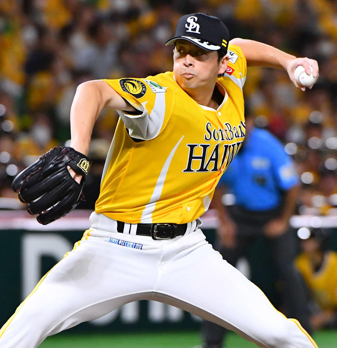 ソフトバンク大関友久（2024年7月28日撮影）