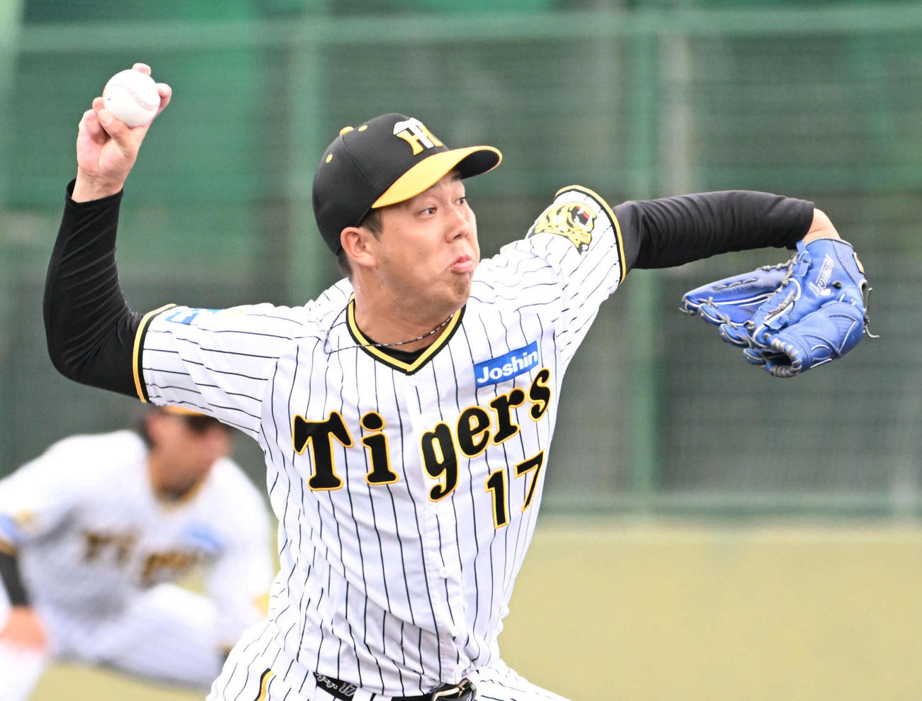 阪神青柳晃洋（2024年7月撮影）