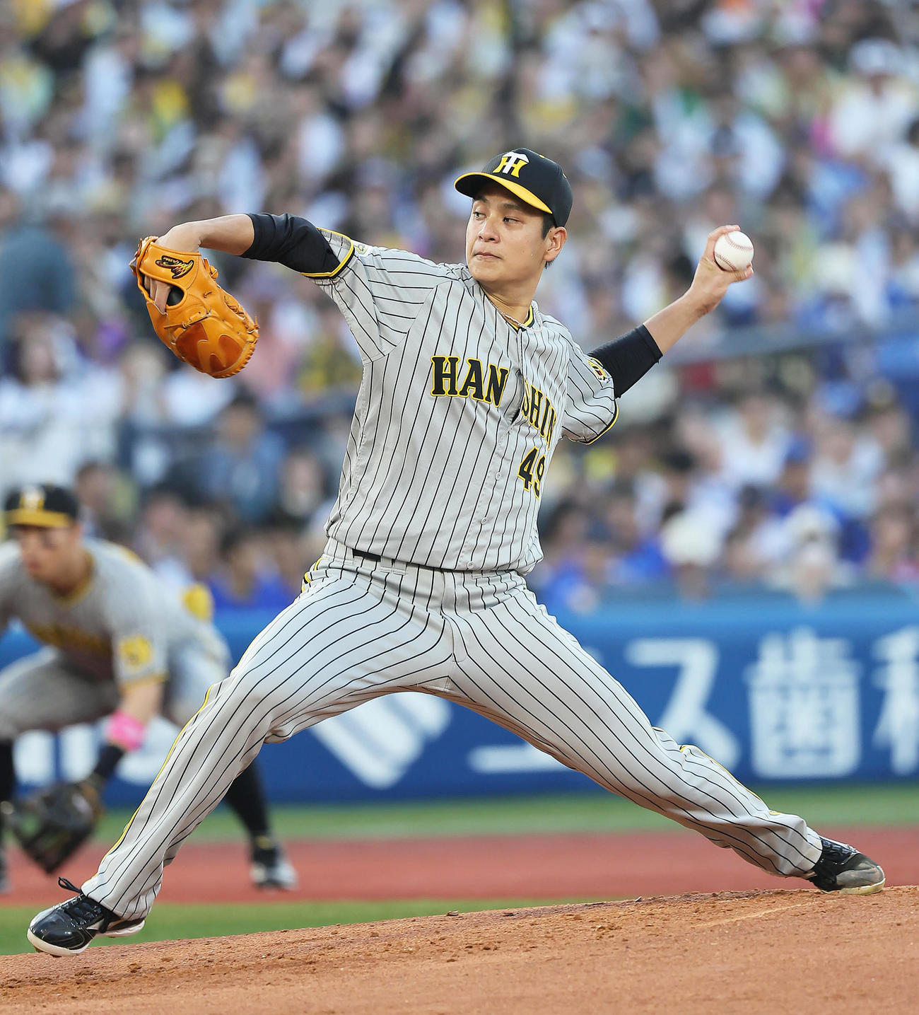 DeNA対阪神　阪神先発の大竹（撮影・足立雅史）