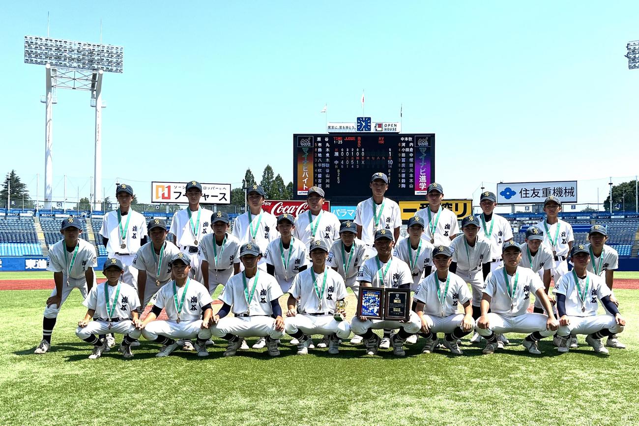 19年ぶりの日本選手権で3位と健闘した瀬谷ナイン（撮影・久我悟）　