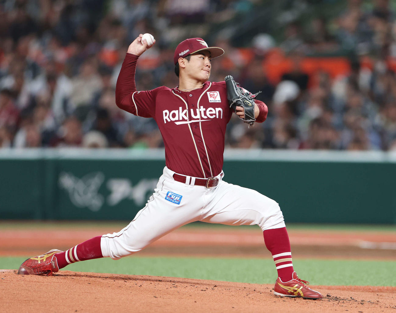 西武対楽天　楽天先発の津留崎（撮影・宮地輝）