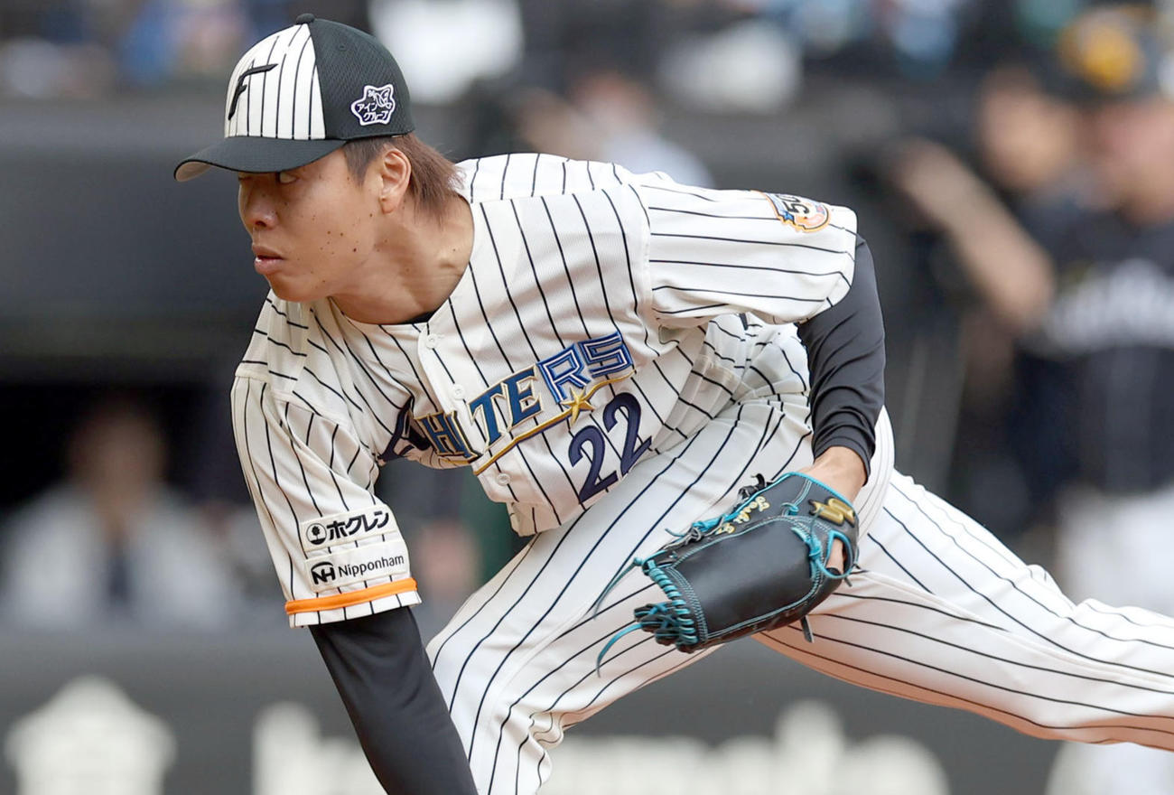 日本ハム杉浦稔大（2024年7月14日撮影）