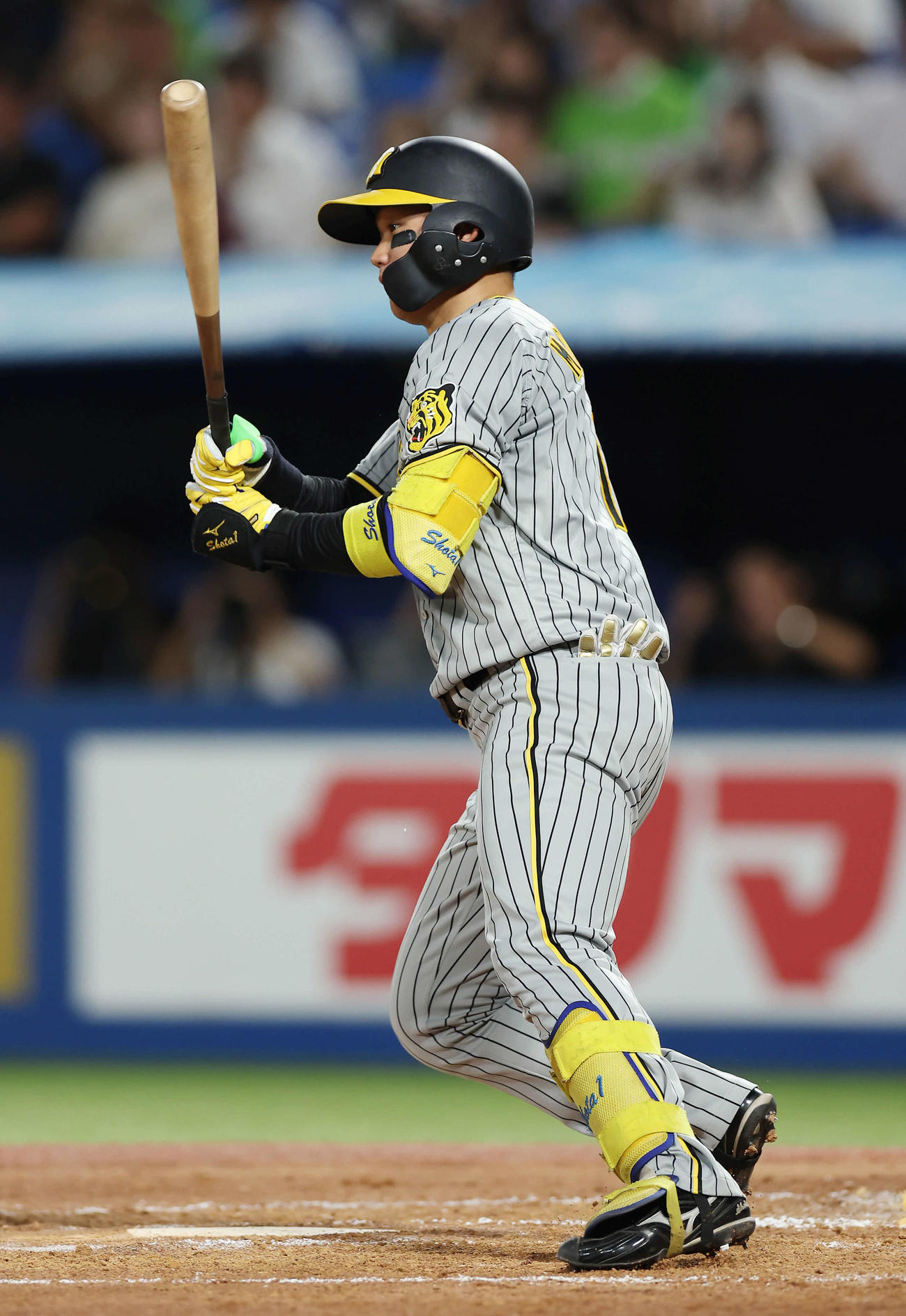 ヤクルト対阪神　3回表阪神1死三塁、遊ゴロに倒れる森下（撮影・前田充）