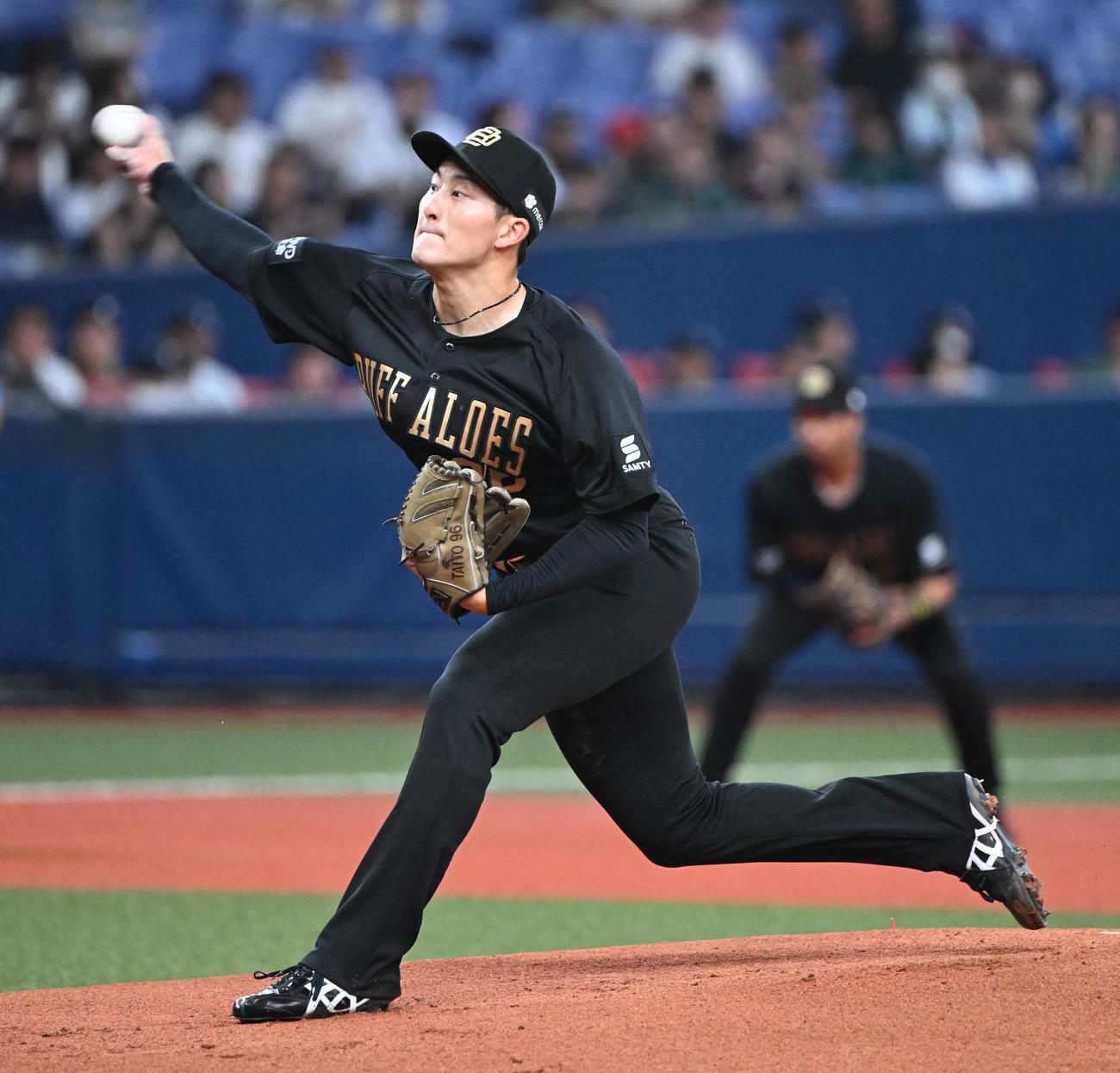 オリックス対西武　先発するオリックス高島（撮影・和賀正仁）