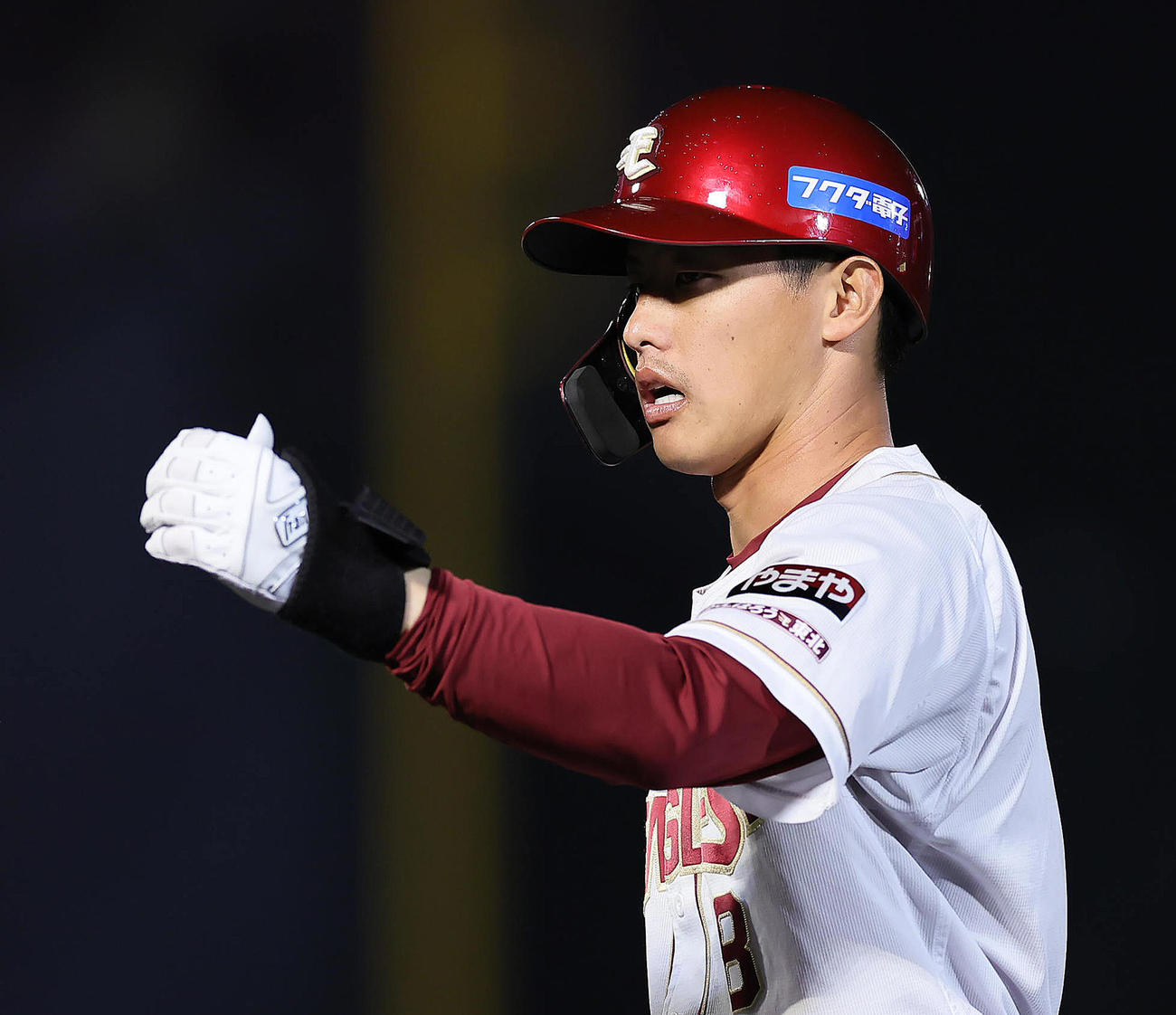 辰己涼介（2024年4月16日撮影）