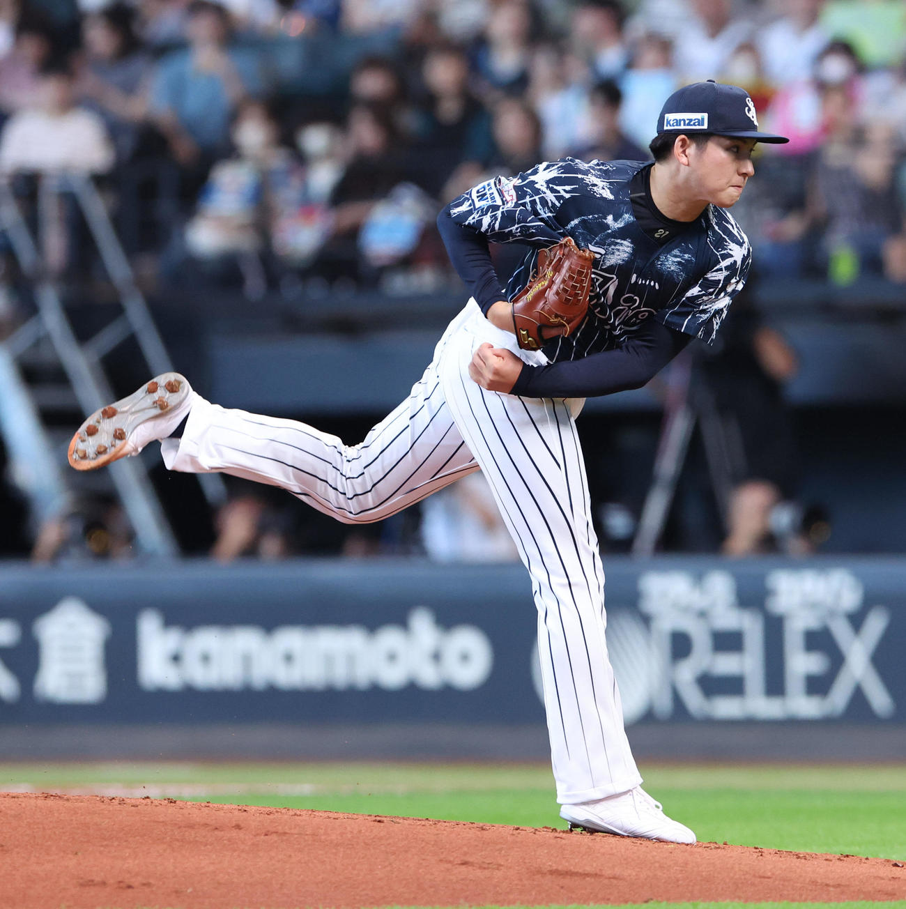 日本ハム対西武　西武先発の武内（撮影・佐藤翔太）