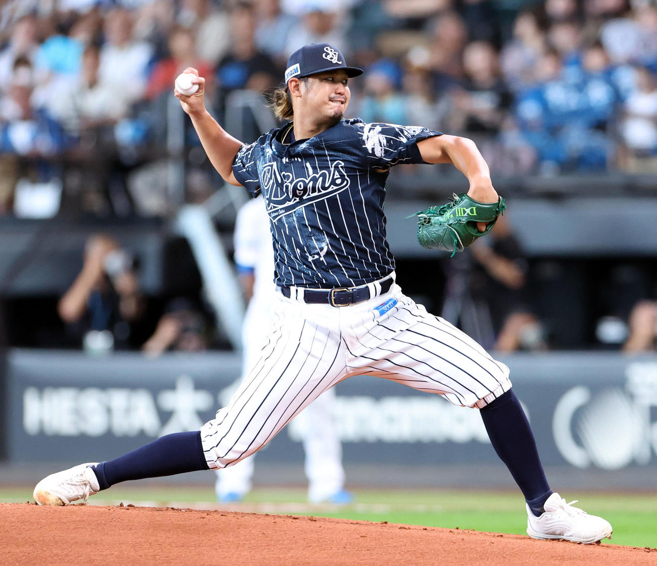 日本ハム対西武　西武先発の高橋（撮影・佐藤翔太）