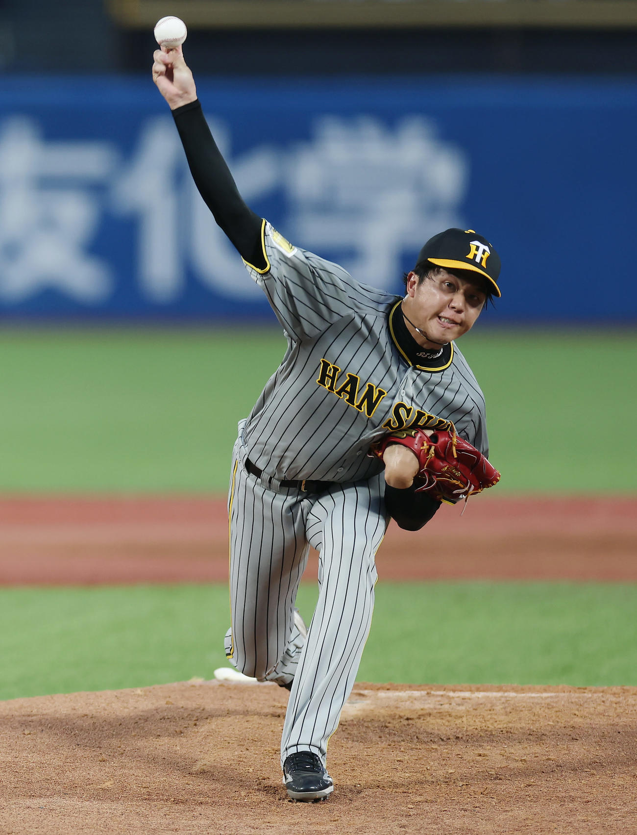 阪神才木浩人（2024年8月6日撮影）