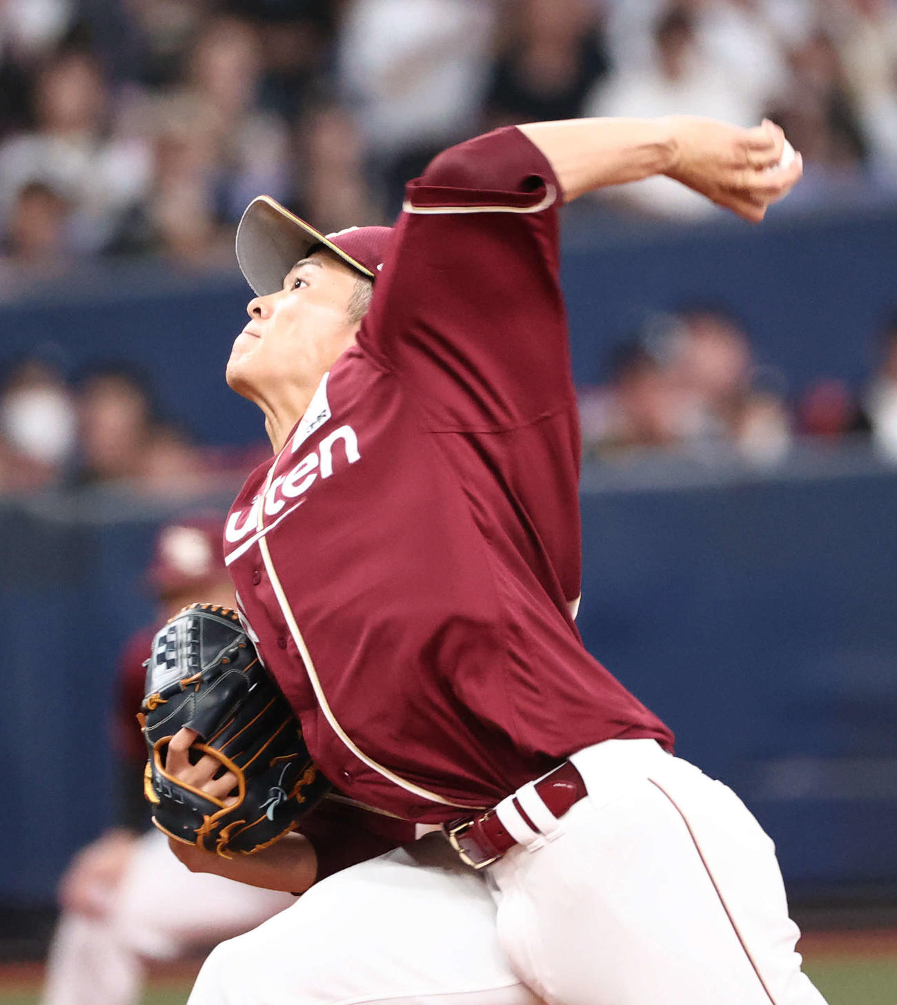 オリックス対楽天　楽天先発の早川（撮影・西尾就之）