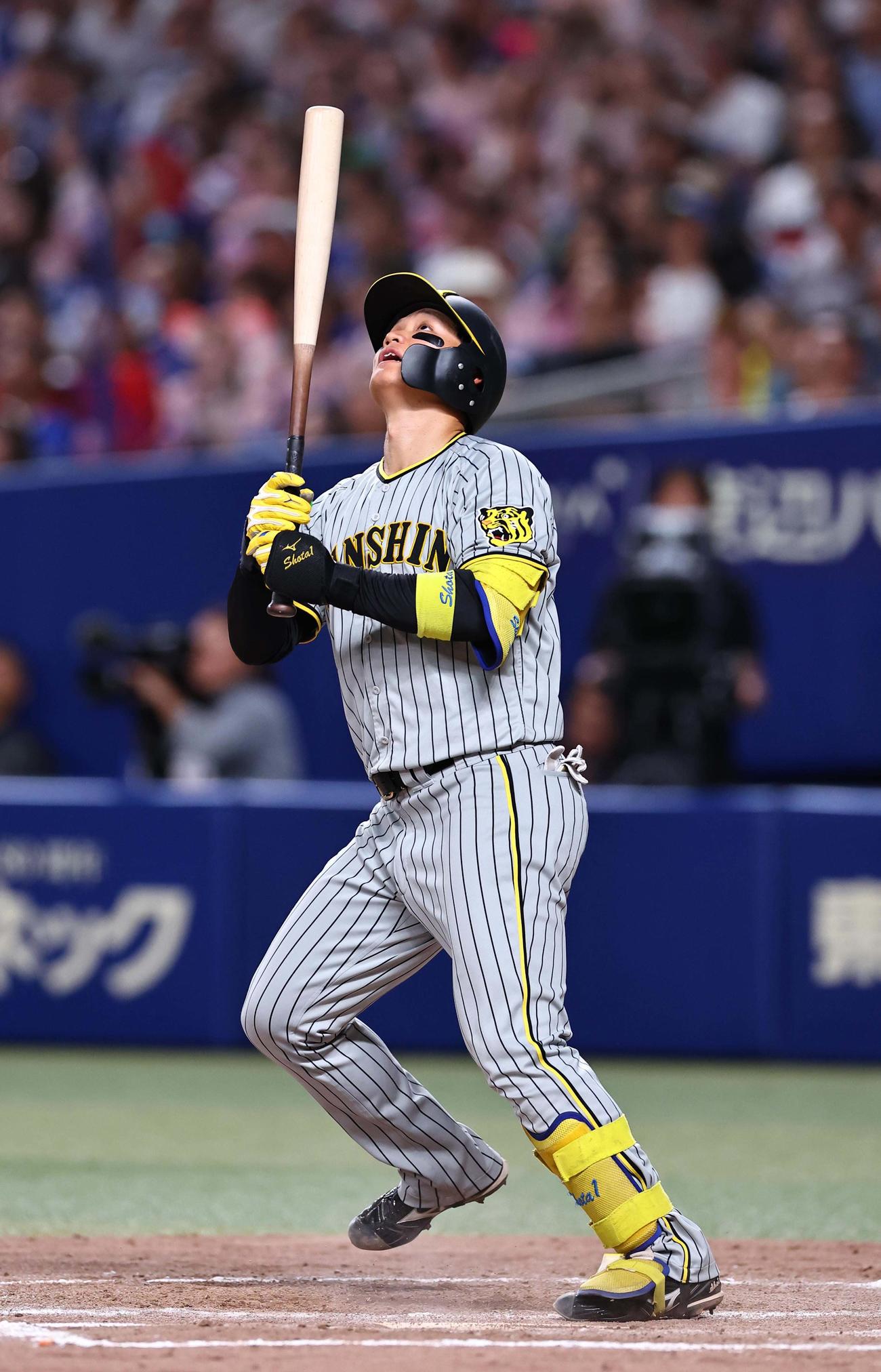 中日対阪神　9回表阪神無死、森下は遊飛に倒れる（撮影・上田博志）
