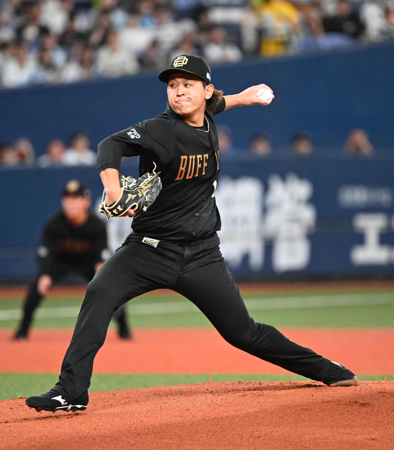 オリックス対日本ハム　先発するオリックス宮城（撮影・和賀正仁）
