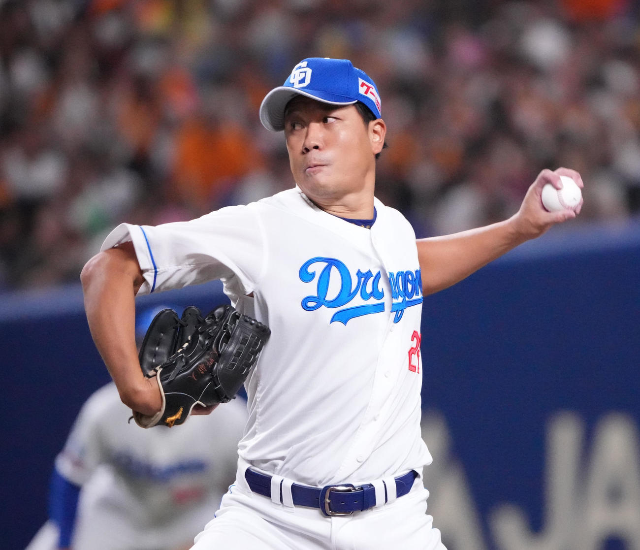 中日大野雄大（2024年8月11日撮影）