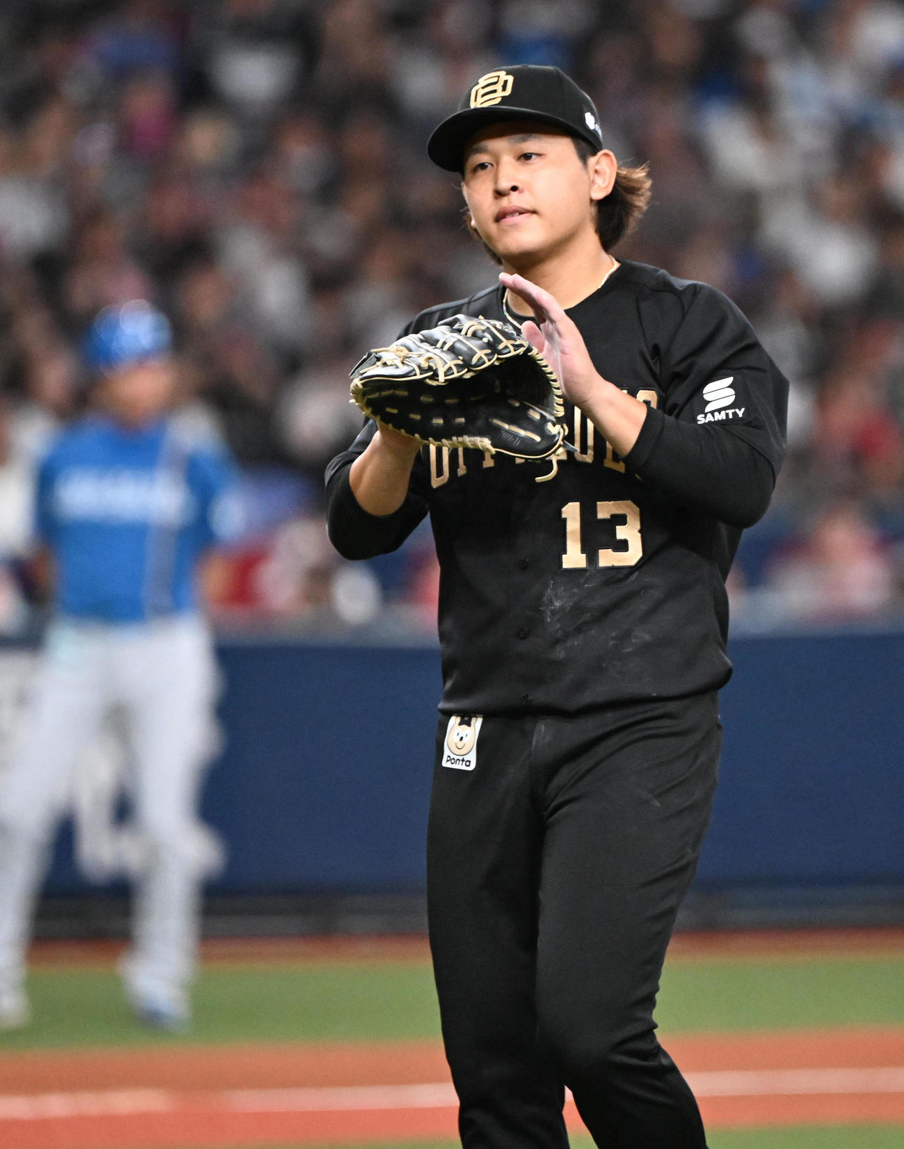 オリックス対日本ハム　初回を無失点としたオリックス宮城（撮影・和賀正仁）