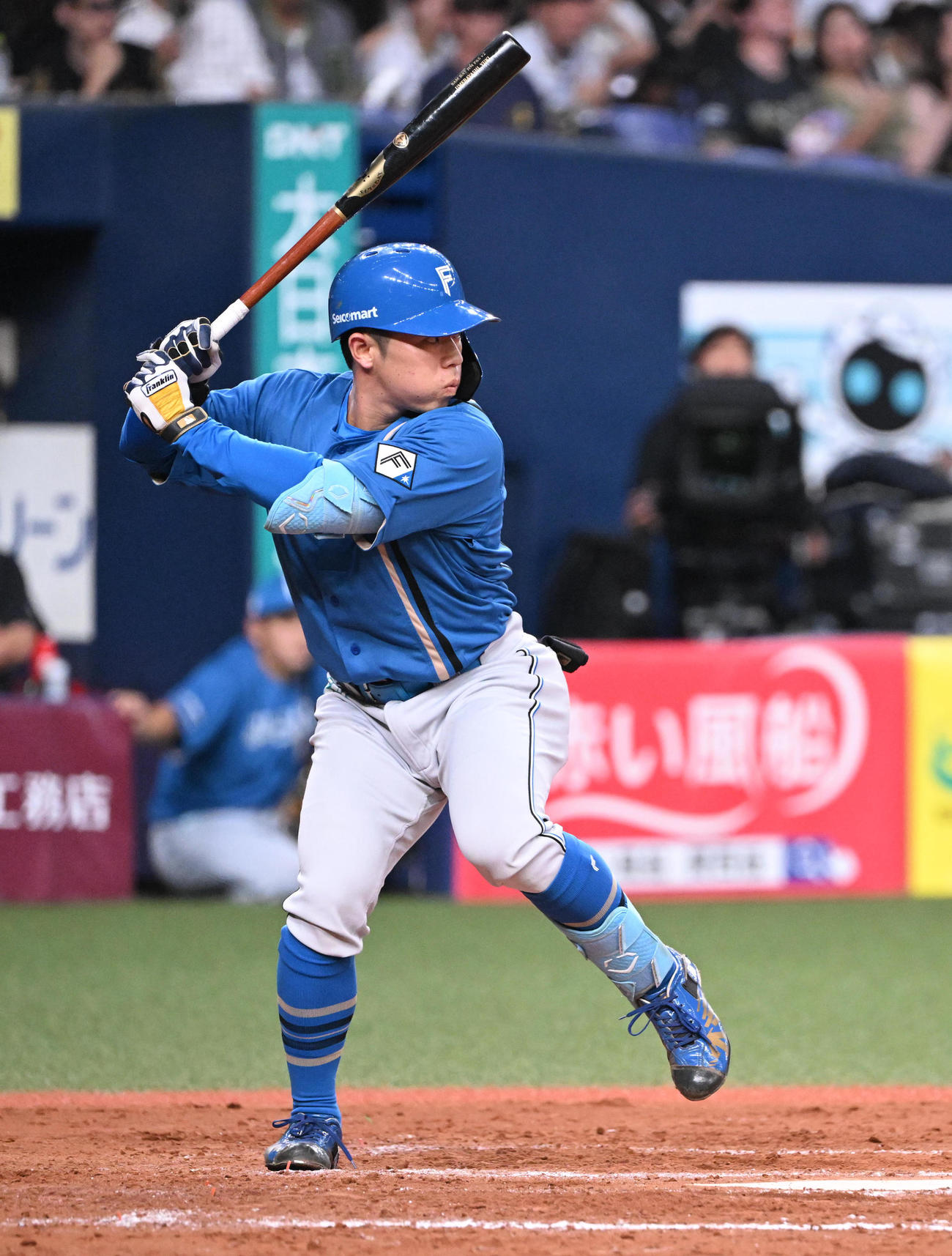 オリックス対日本ハム　8回表日本ハム1死、代打で登場する梅林（撮影・和賀正仁）