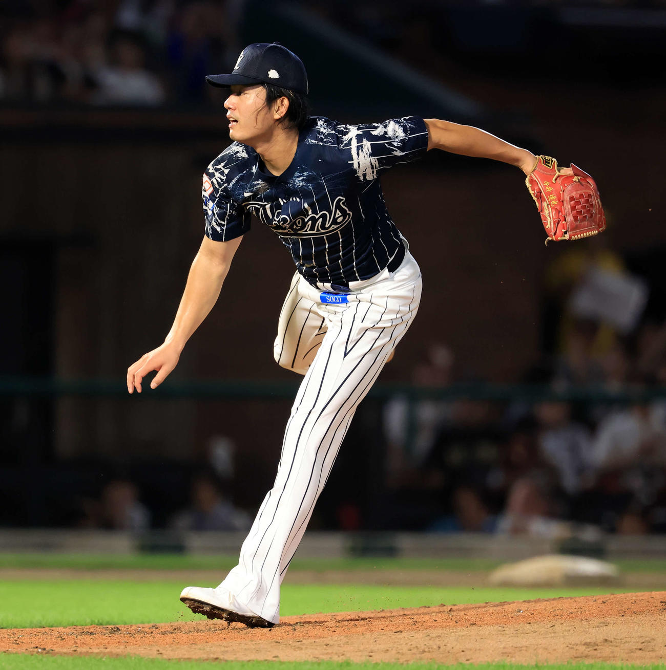 楽天対西武　力投する西武先発の今井（撮影・浅見桂子）