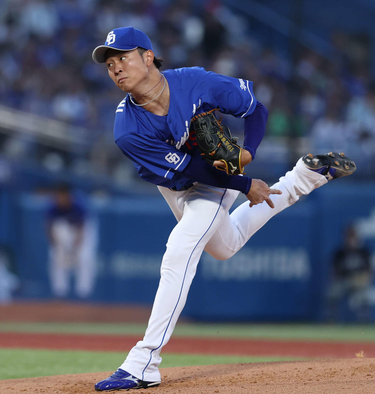 ヤクルト対中日　中日先発の高橋宏（撮影・水谷安孝）