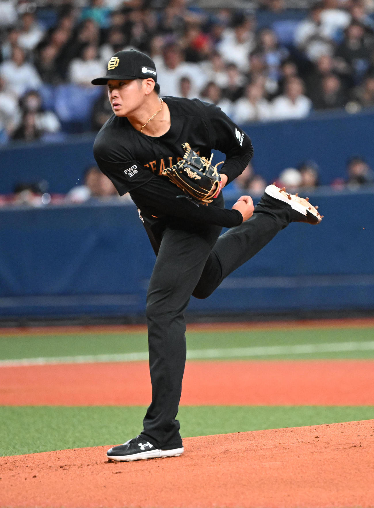 オリックス対日本ハム　先発するオリックス山下（撮影・和賀正仁）