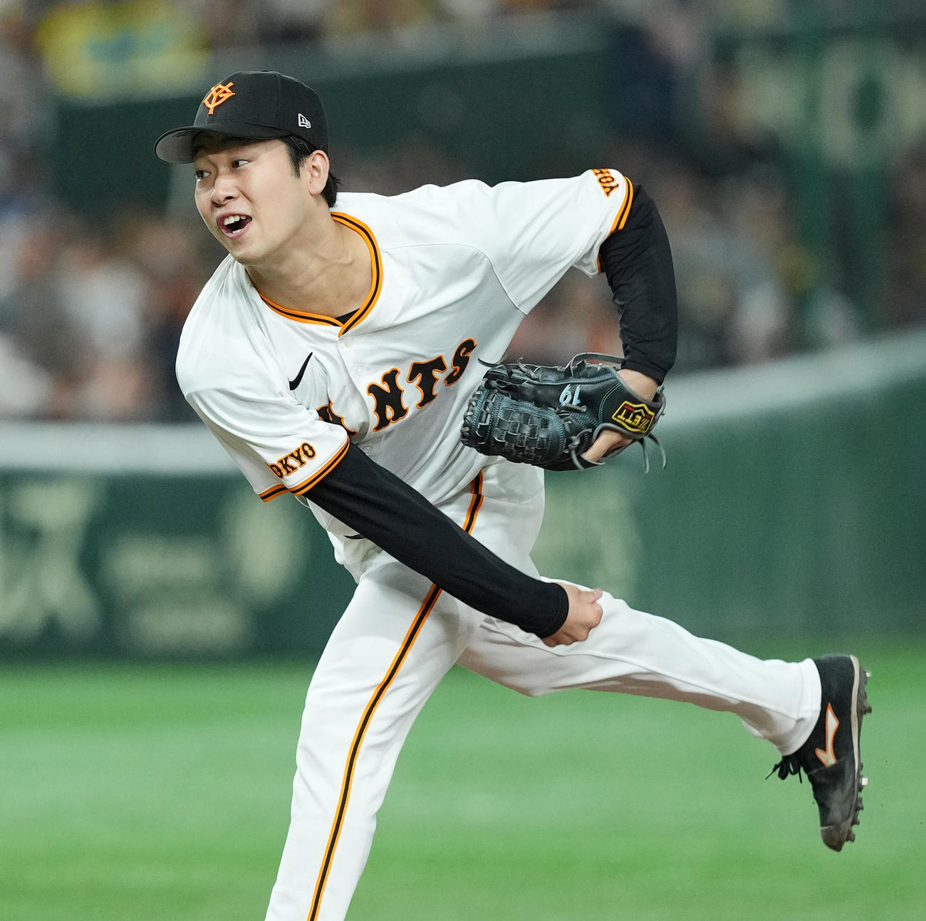 巨人山崎伊織（2024年8月12日撮影）