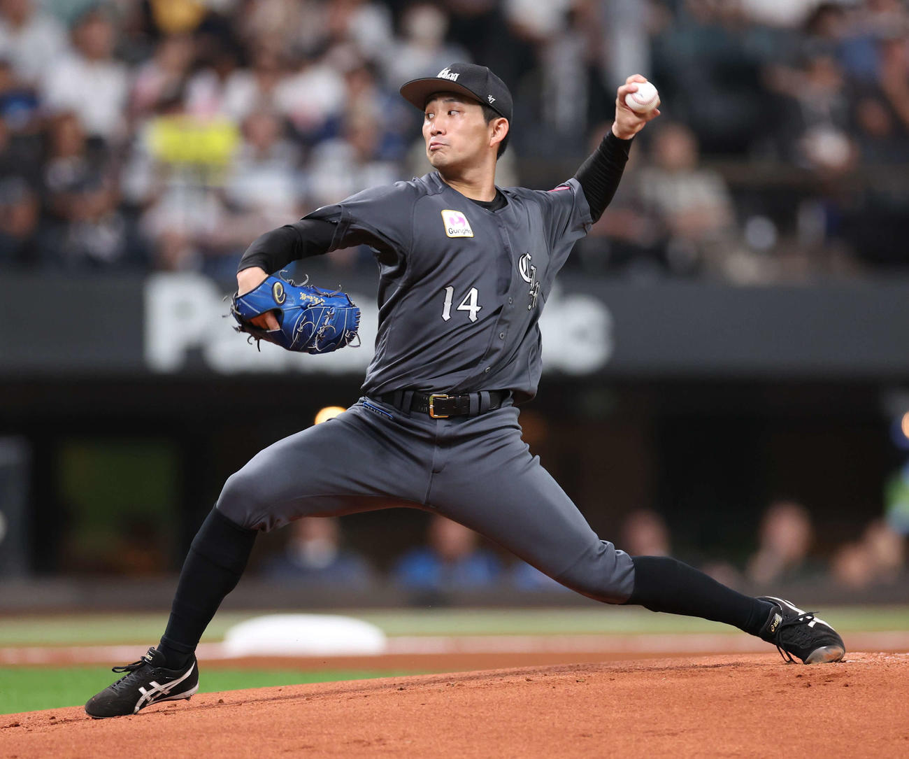 ロッテ小島和哉（2024年8月13日撮影）