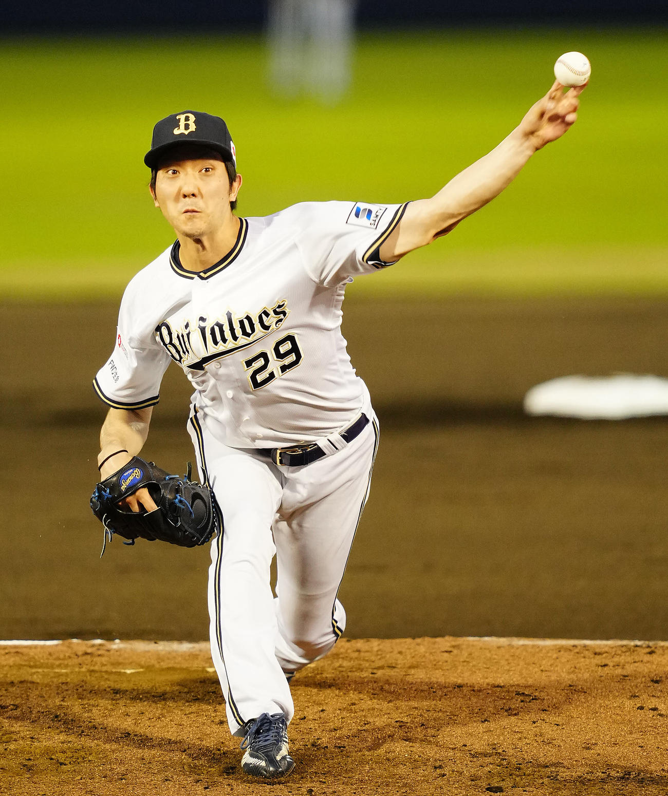 西武対オリックス　力投するオリックス先発の田嶋（撮影・垰建太）