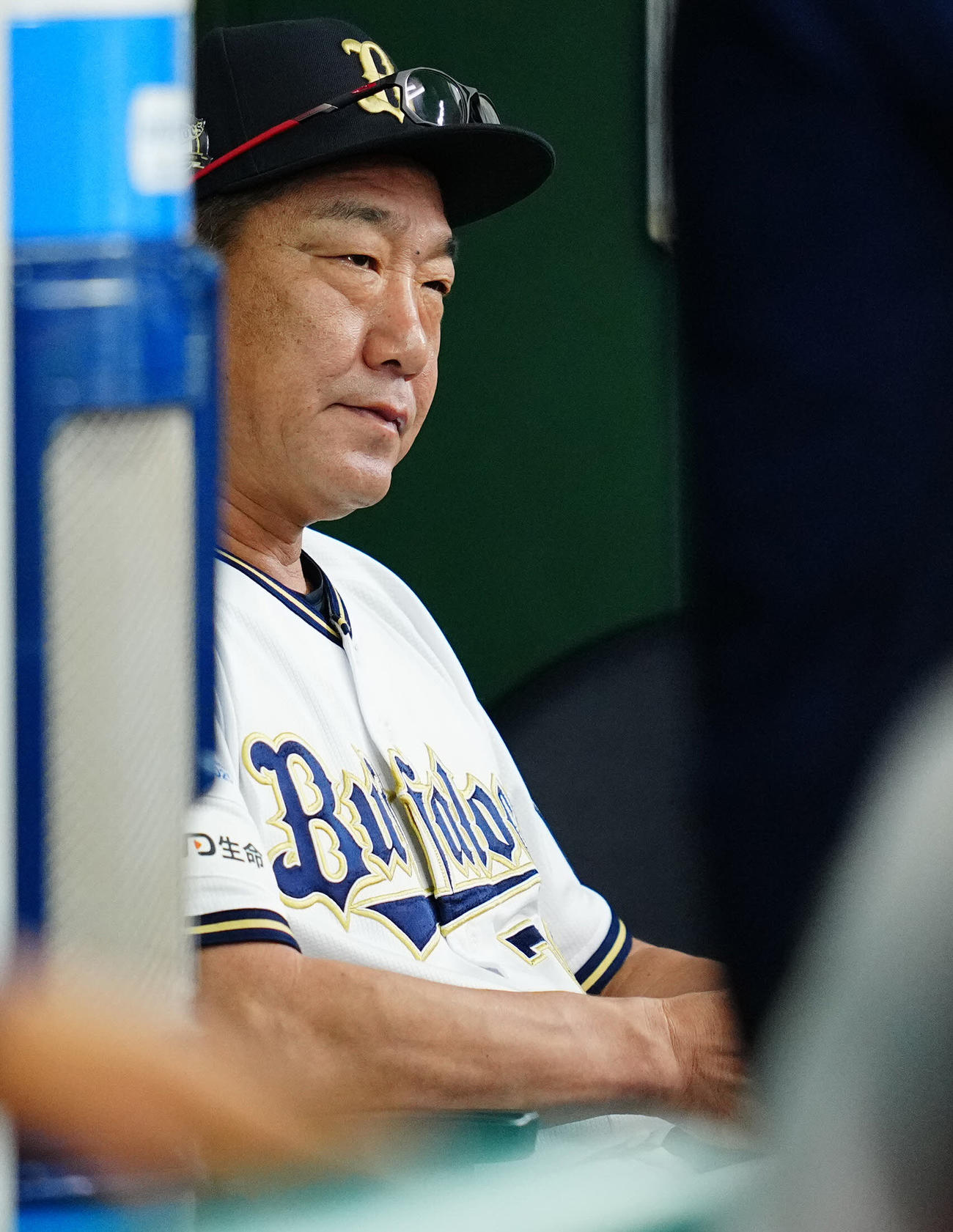 西武対オリックス　6回裏西武に先制を許しベンチで渋い表情のオリックス中嶋監督（撮影・垰建太）