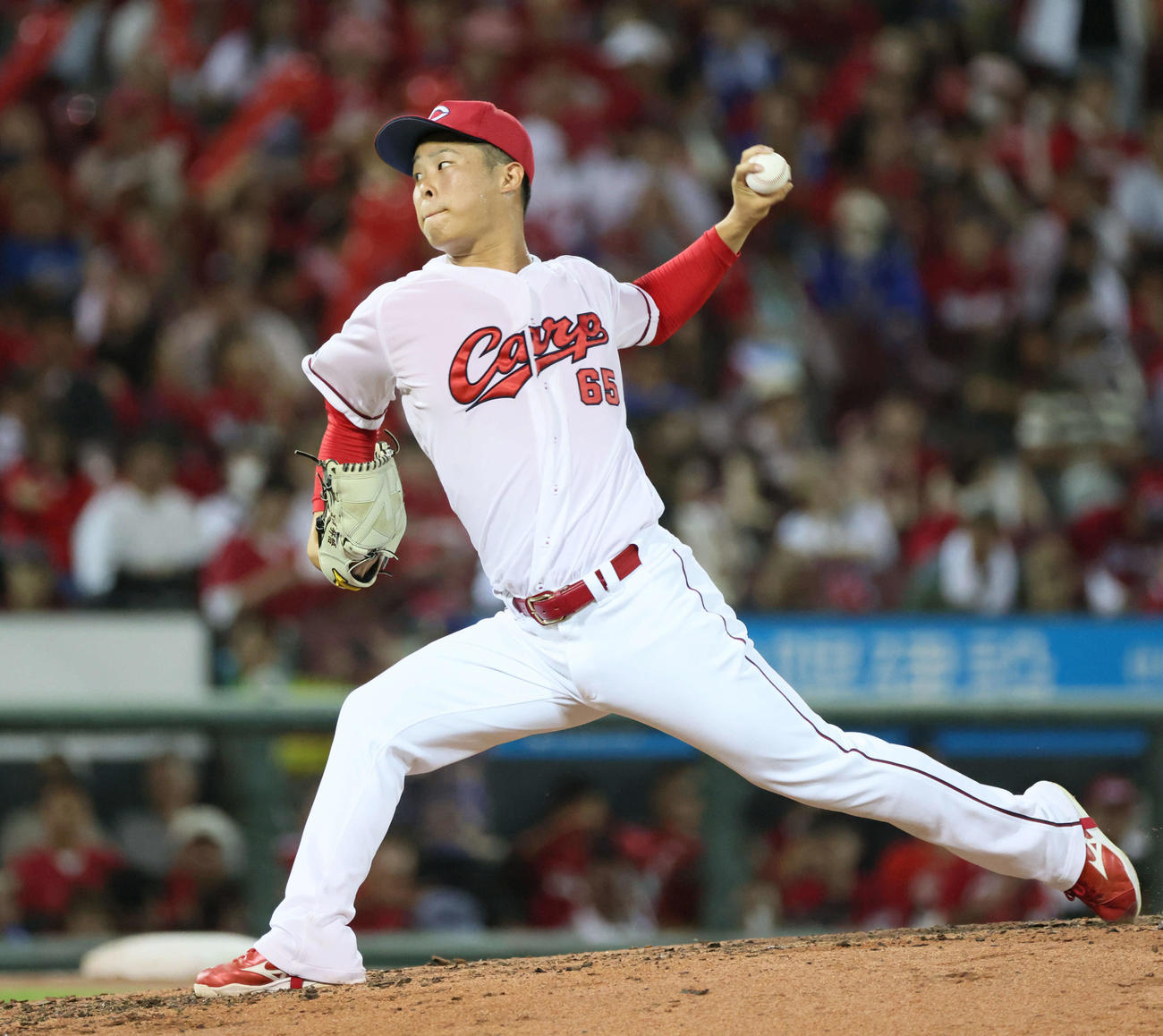 広島玉村昇悟（2024年8月12日撮影）