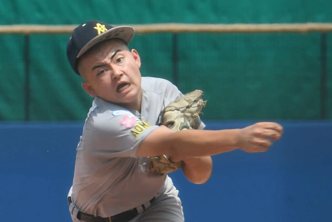 力投する青森山田の越沼