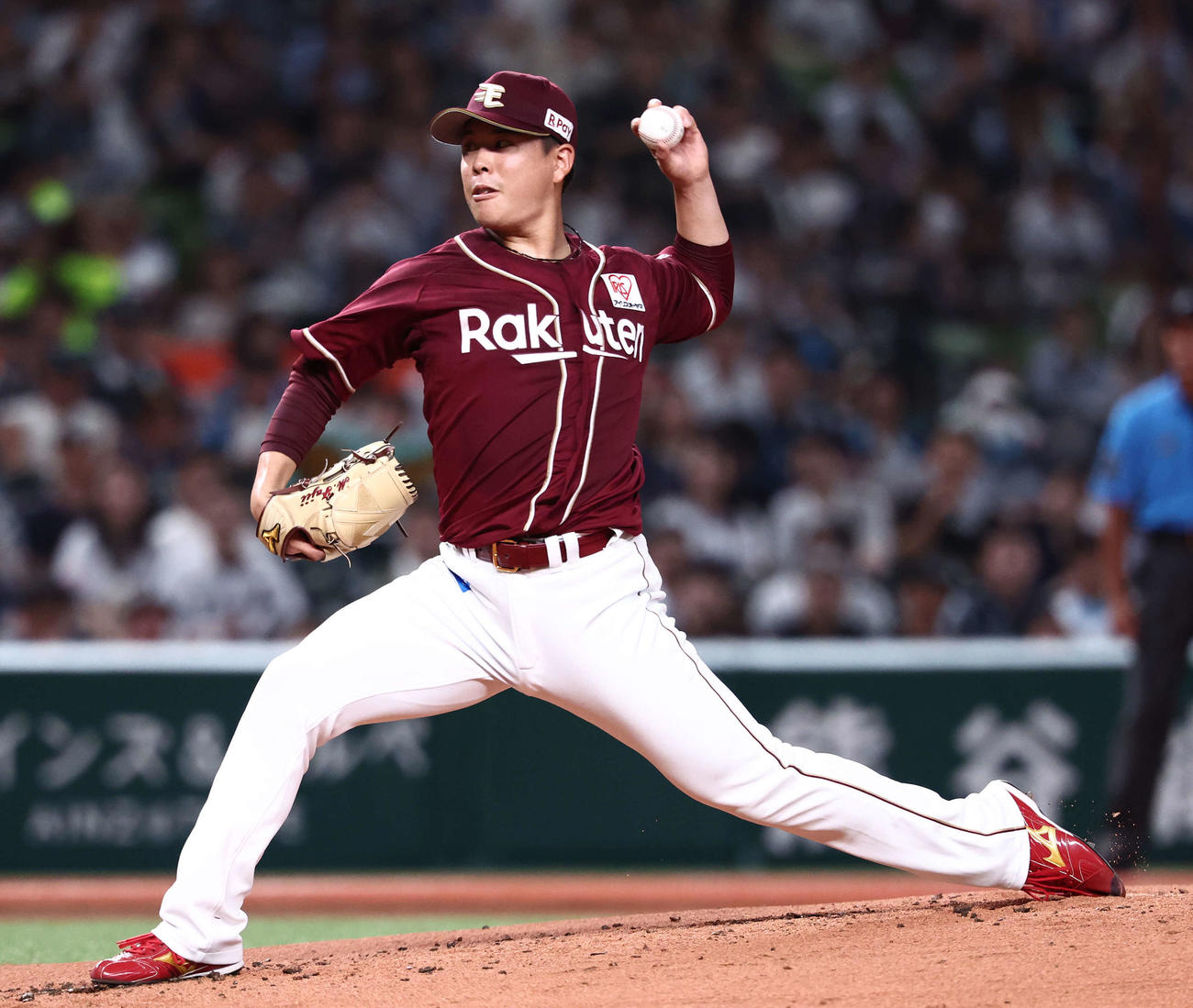 西武対楽天　先発登板する楽天藤井（撮影・河田真司）