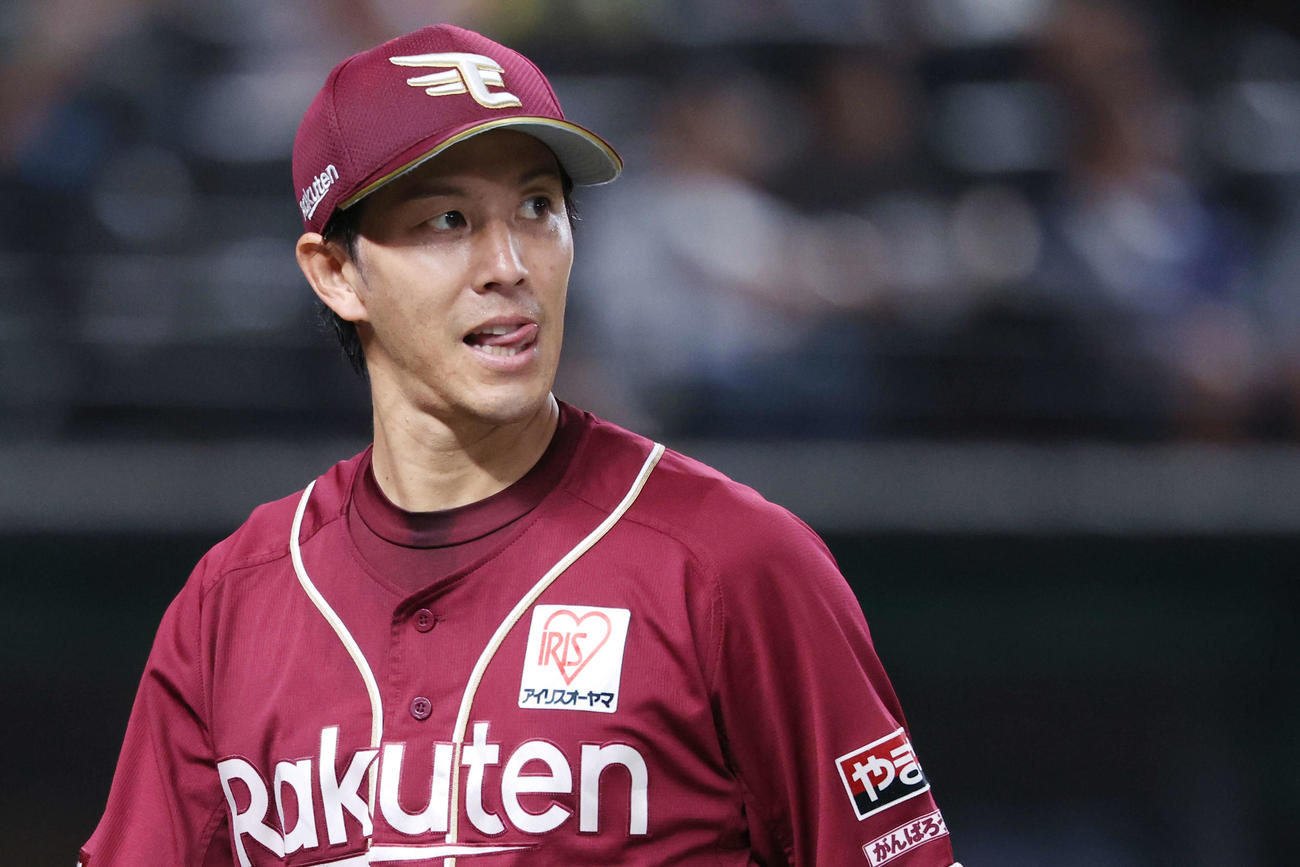 西武対楽天　4回裏を抑える岸（撮影・河田真司）