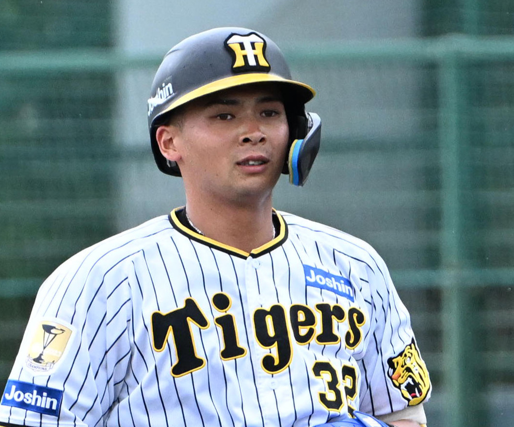 阪神井上広大（2024年7月撮影）