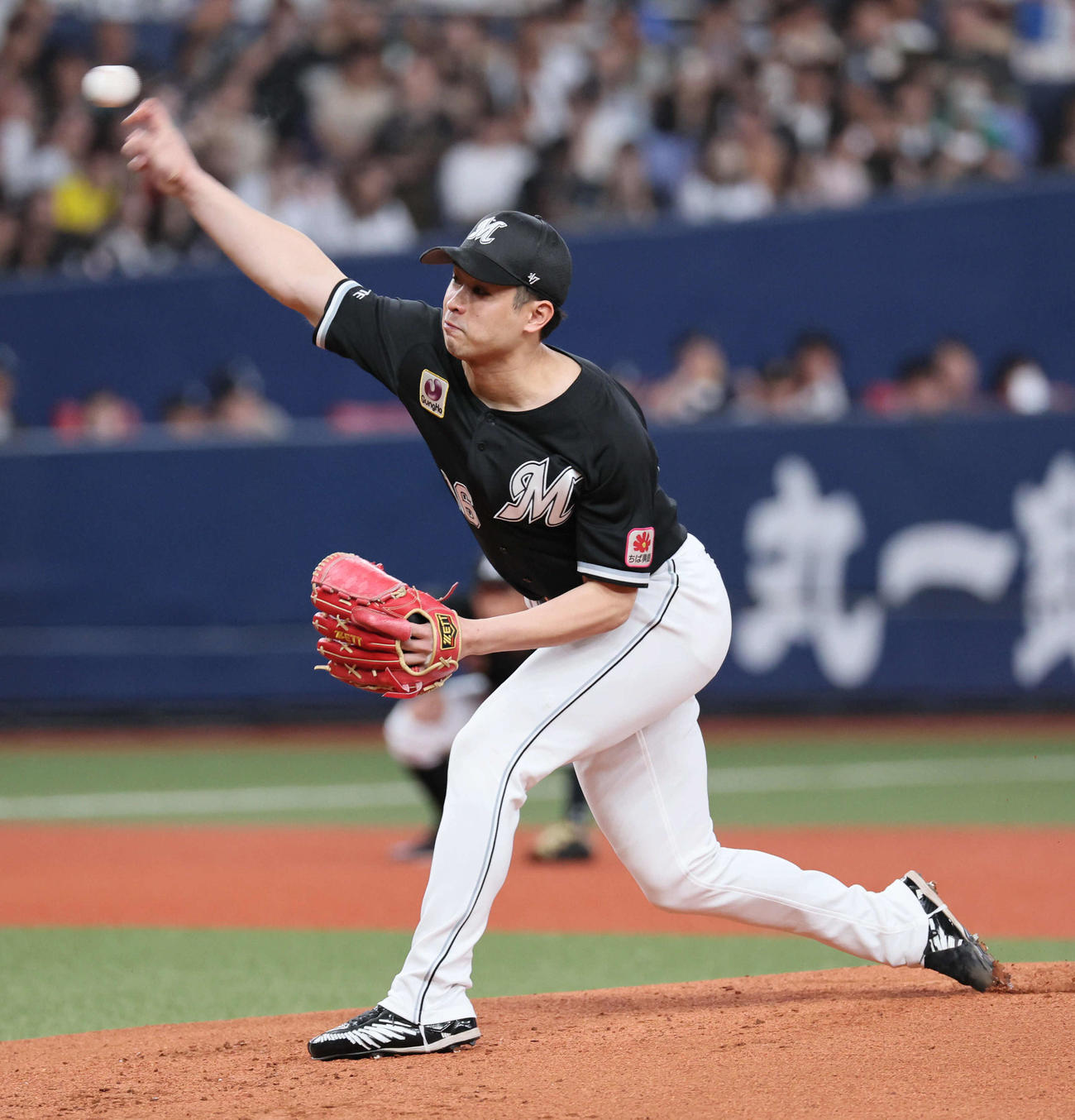 オリックス対ロッテ　ロッテ先発の種市（撮影・宮崎幸一）