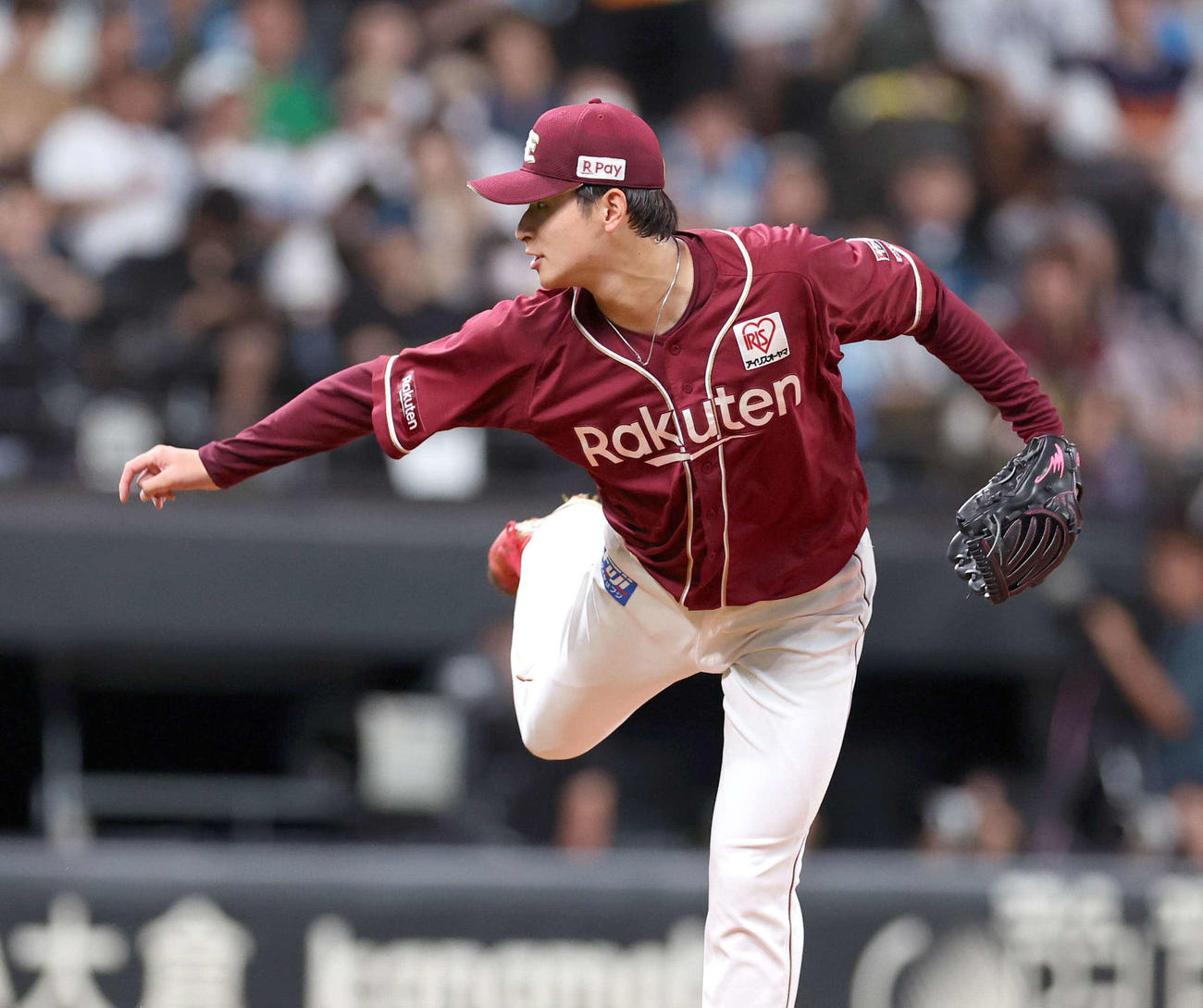 日本ハム対楽天　楽天先発の内（撮影・黒川智章）