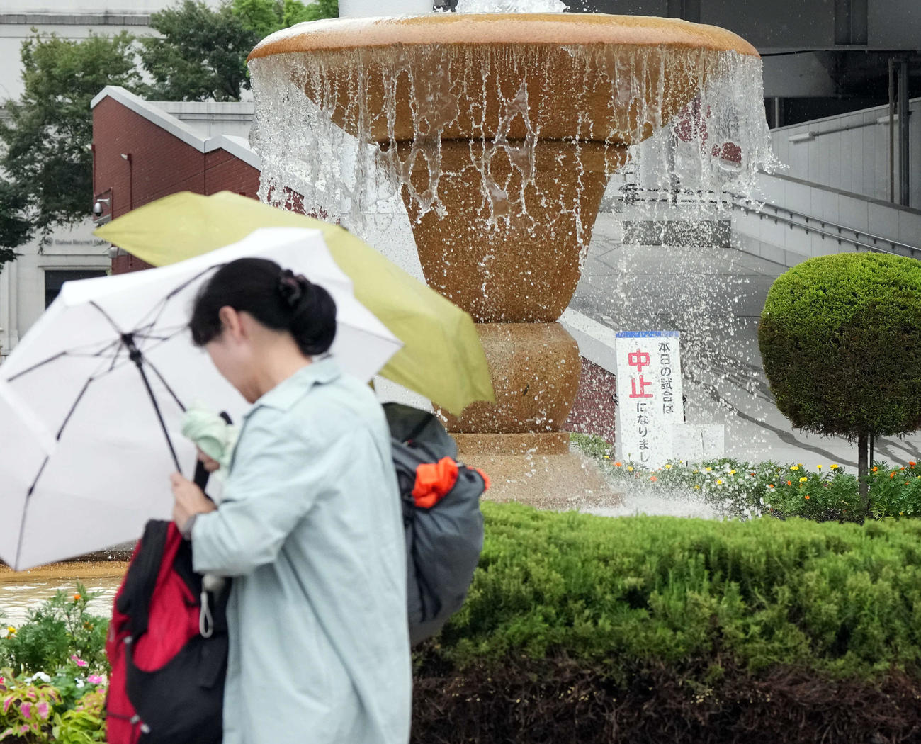 雨天中止となったDeNA－阪神戦（撮影・たえ見朱実）