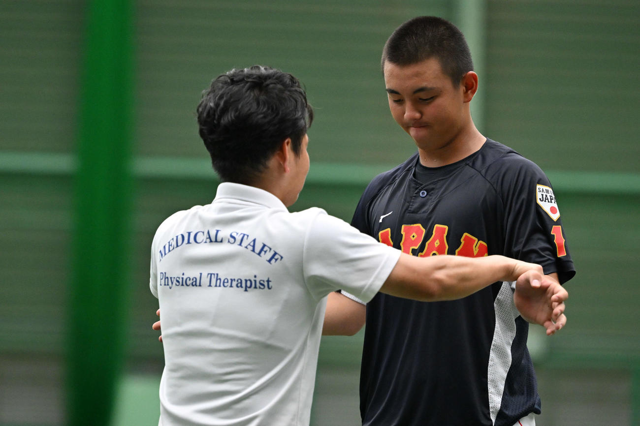 U18高校日本代表・間木主将（侍ジャパン提供）