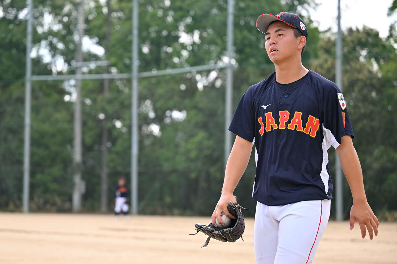 U18高校日本代表・間木主将（侍ジャパン提供）