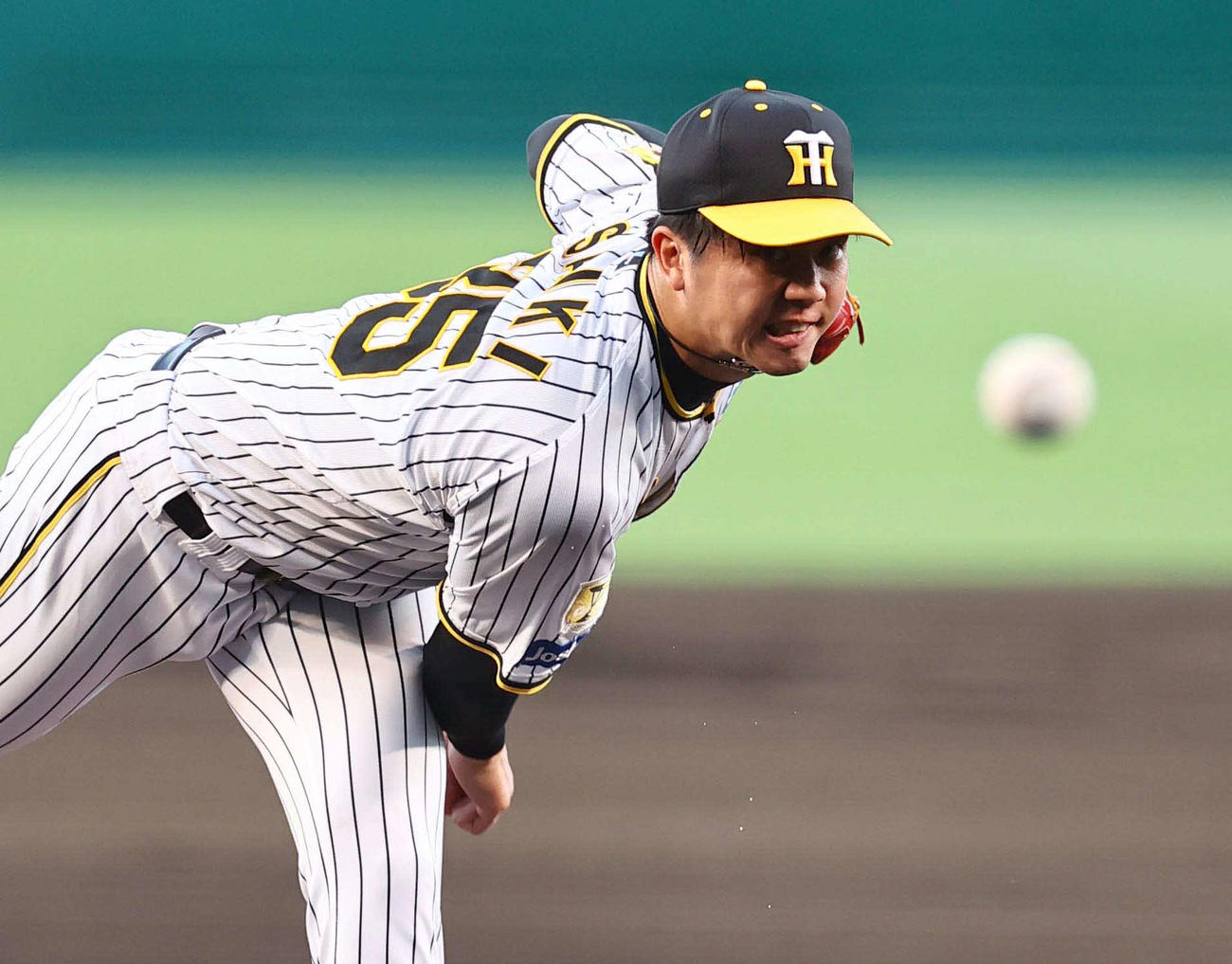 阪神対巨人　阪神先発の才木は6回2失点（撮影・上田博志）