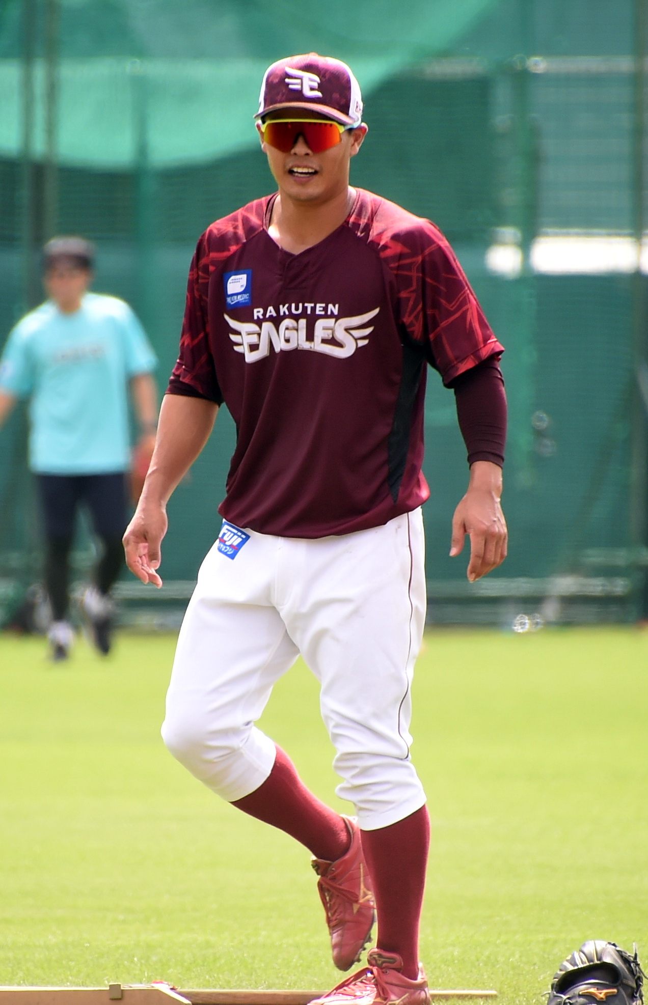 今季1軍初昇格した楽天山崎（撮影・山田愛斗）