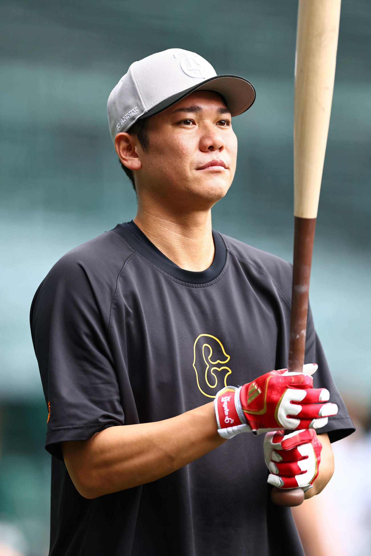 阪神対巨人練習に参加する坂本（撮影・上田博志）