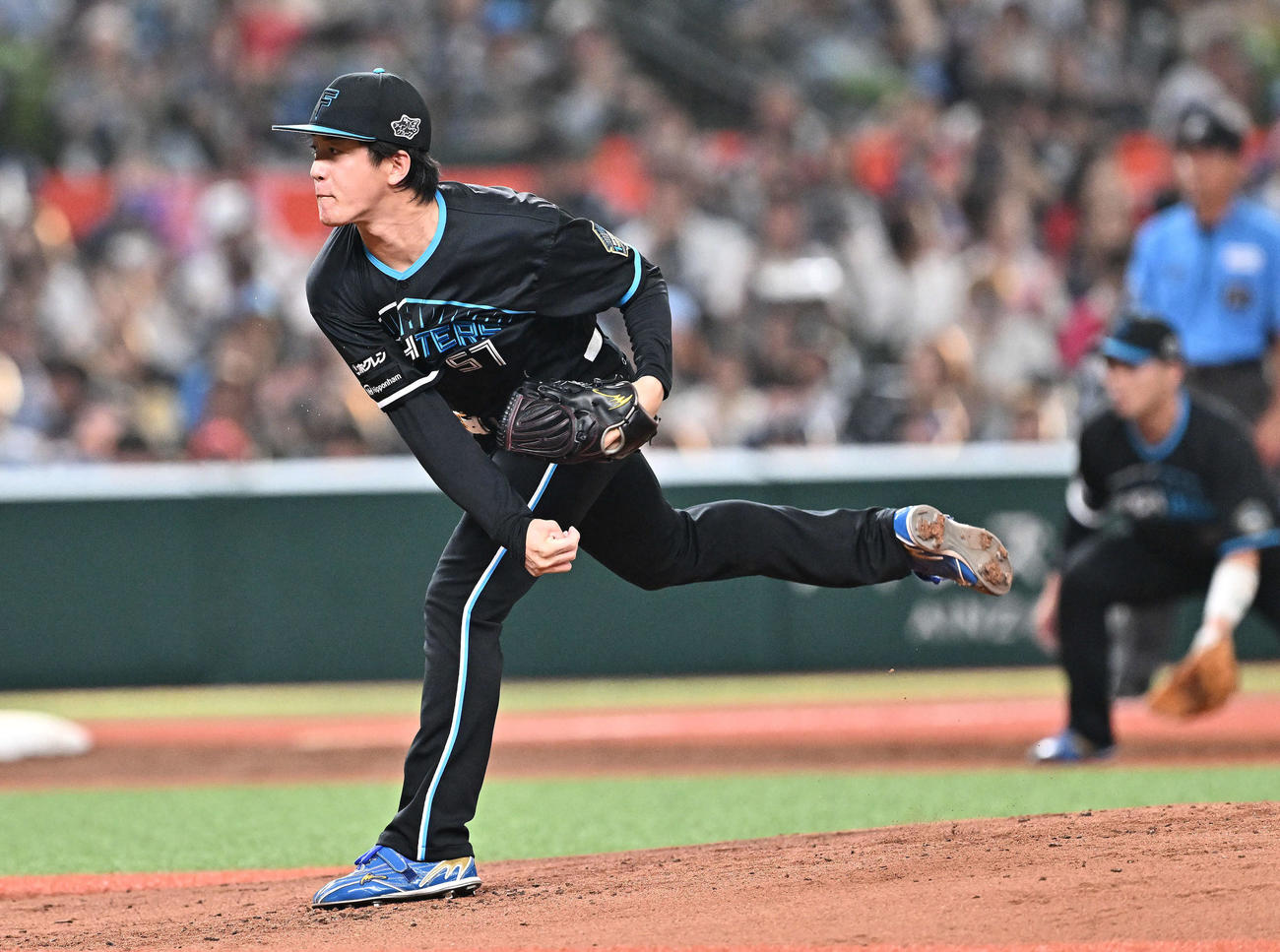 西武対日本ハム　日本ハム先発の北山（撮影・滝沢徹郎）
