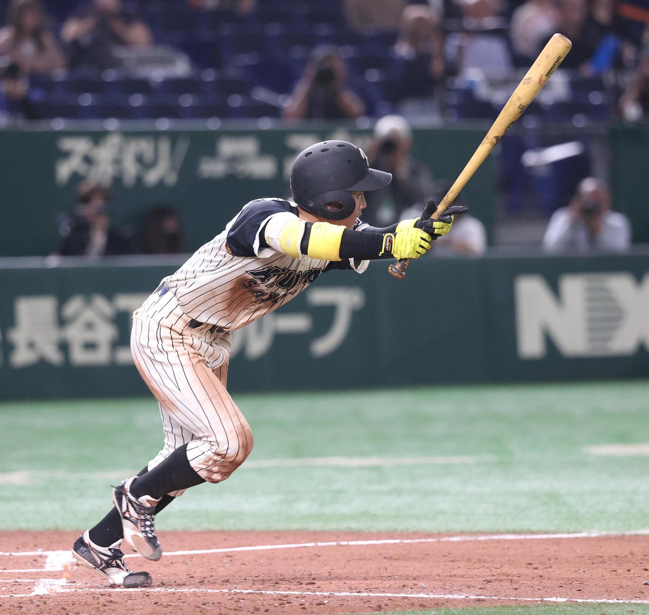 6月10日、大学選手権の福岡大戦で3安打の九産大・浦田俊輔