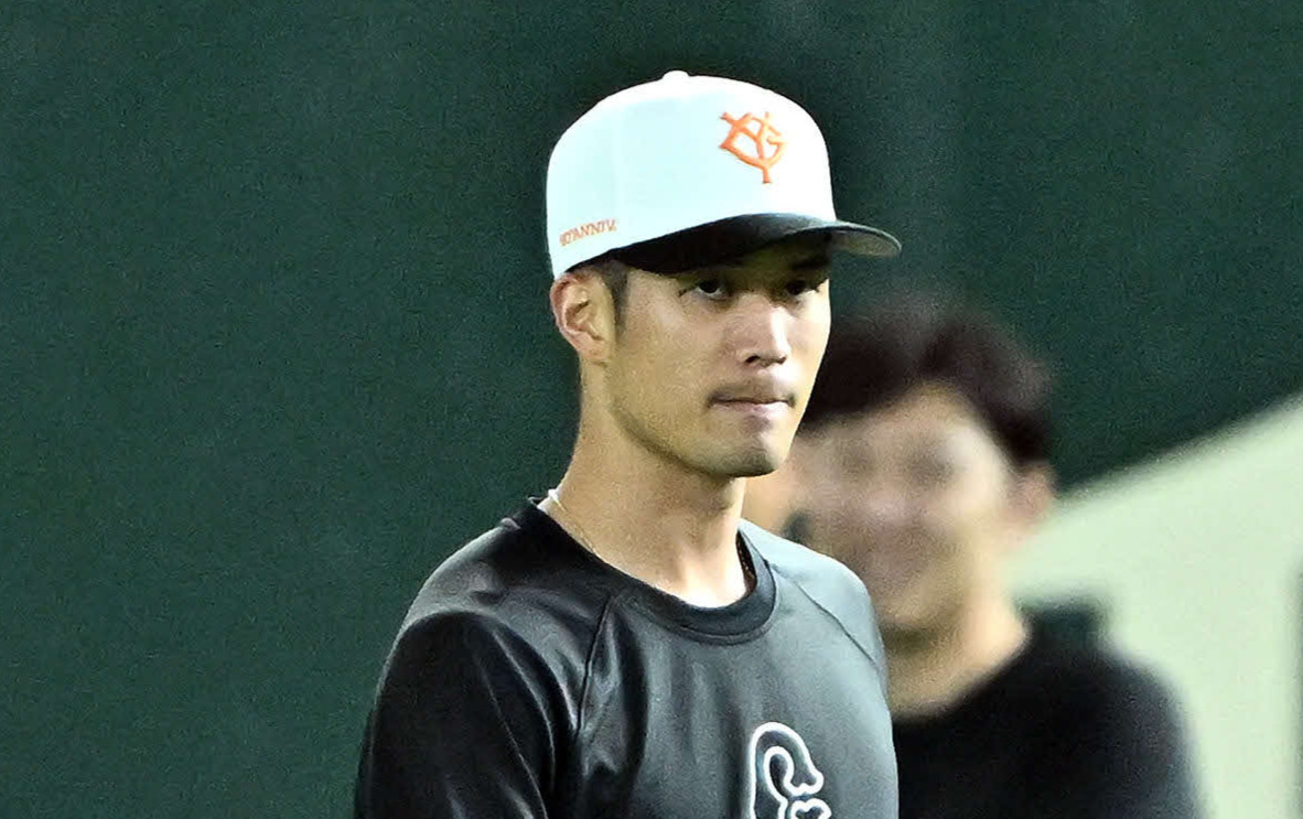 巨人若林楽人（2024年8月撮影）