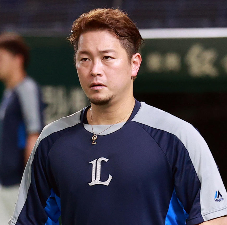 西武岡田雅利（2021年6月撮影）