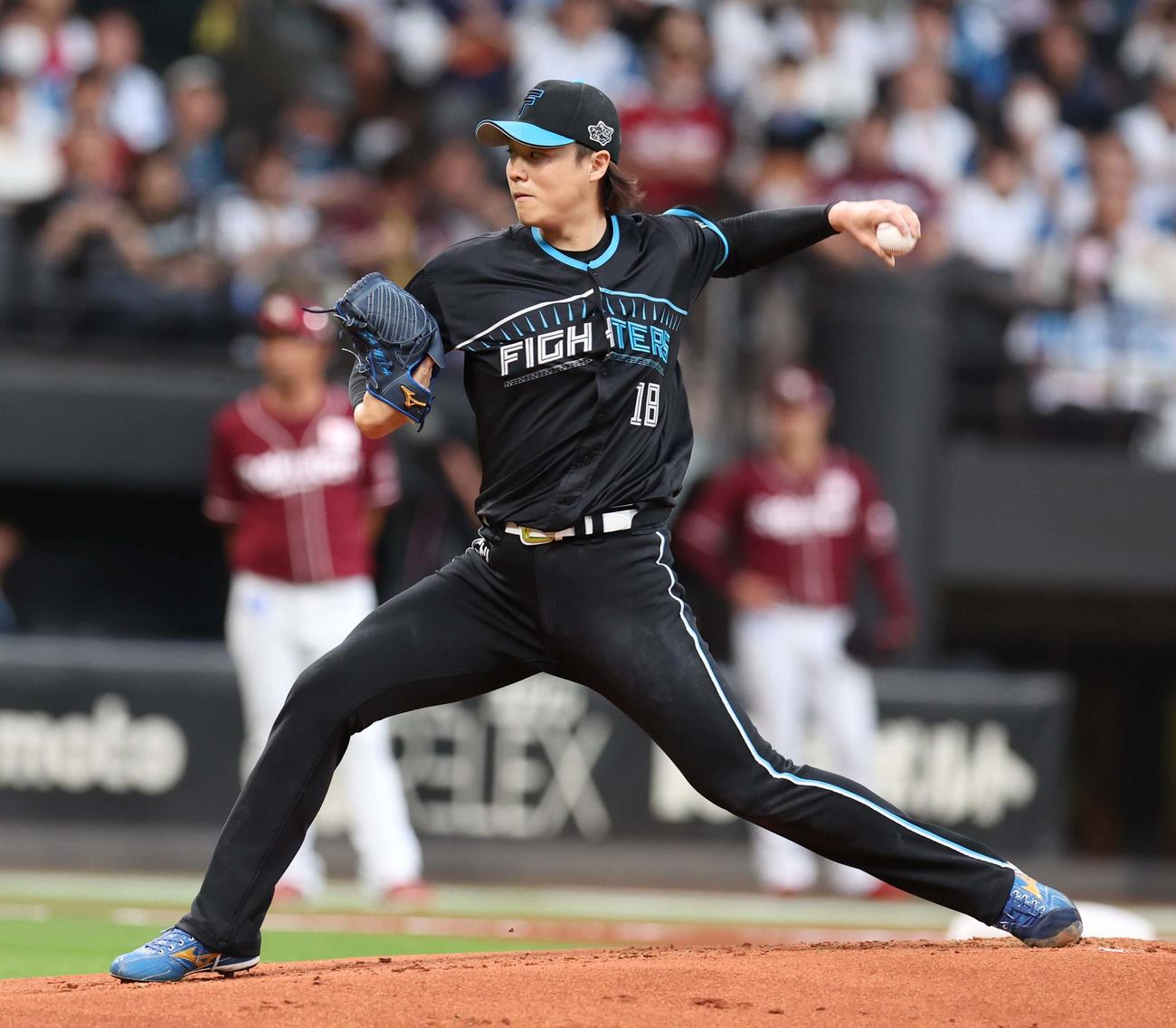 日本ハム山崎福也（2024年8月28日撮影）