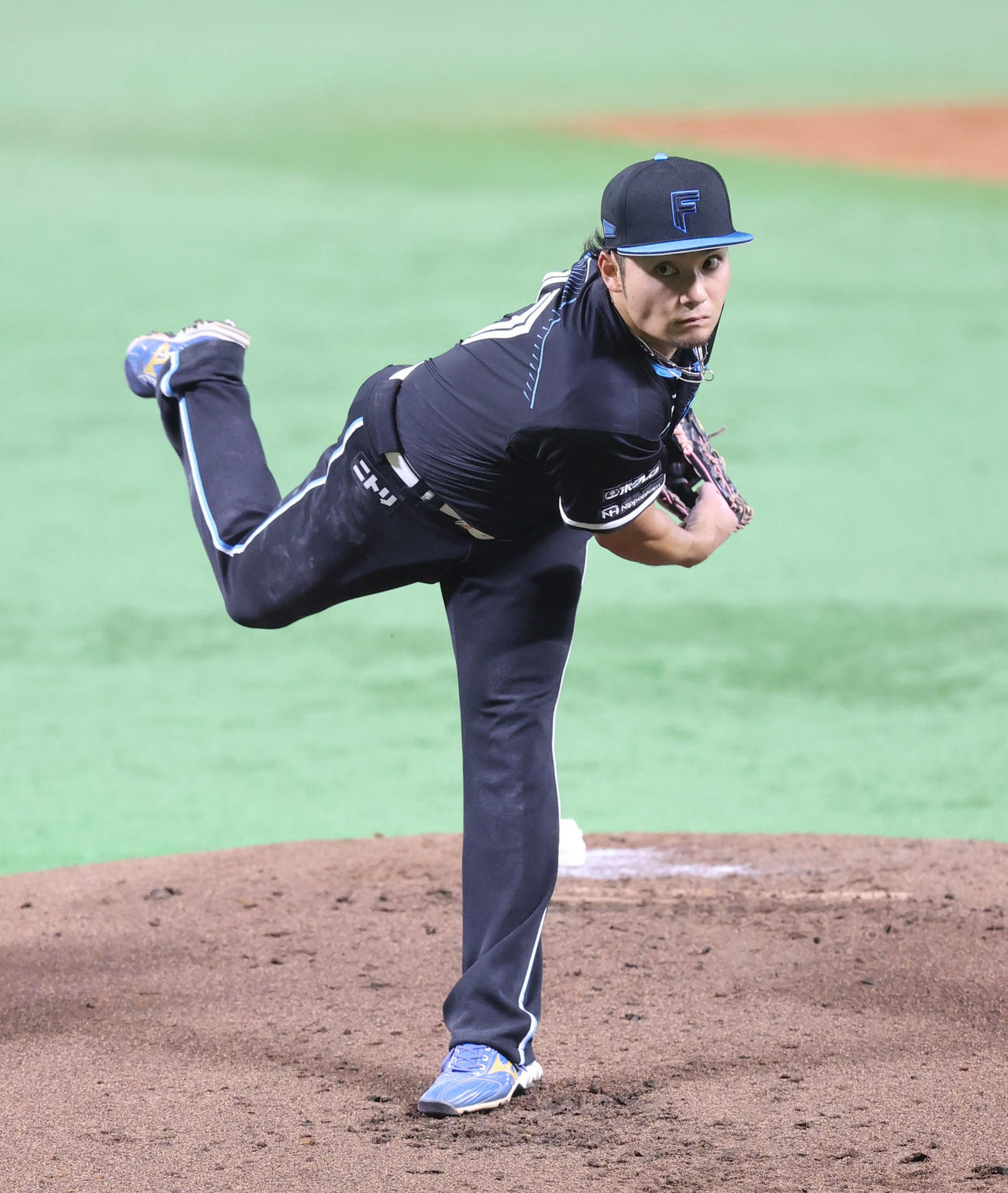 ソフトバンク対日本ハム　日本ハム先発の伊藤（撮影・鬼束羽瑠菜）