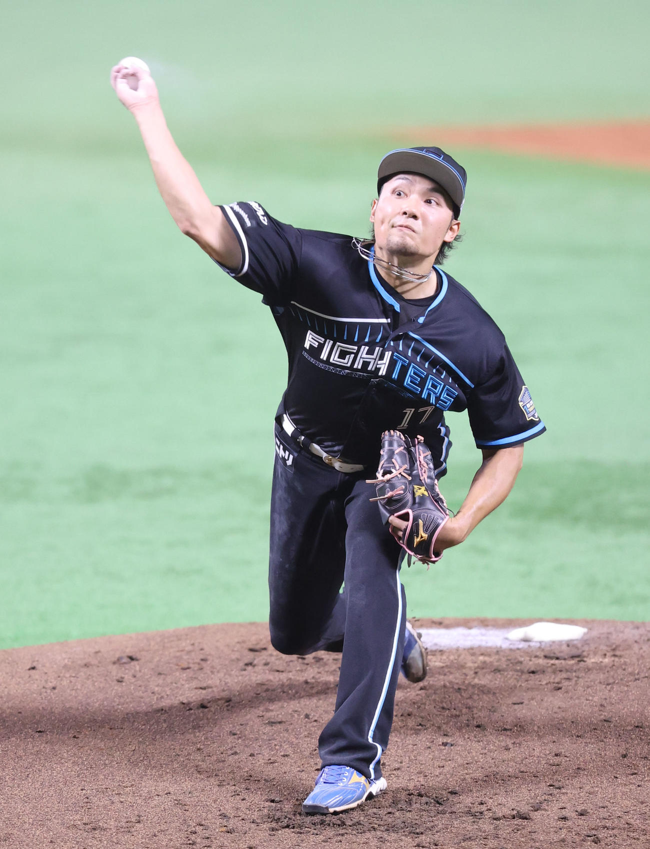 ソフトバンク対日本ハム　日本ハム先発の伊藤（撮影・鬼束羽瑠菜）