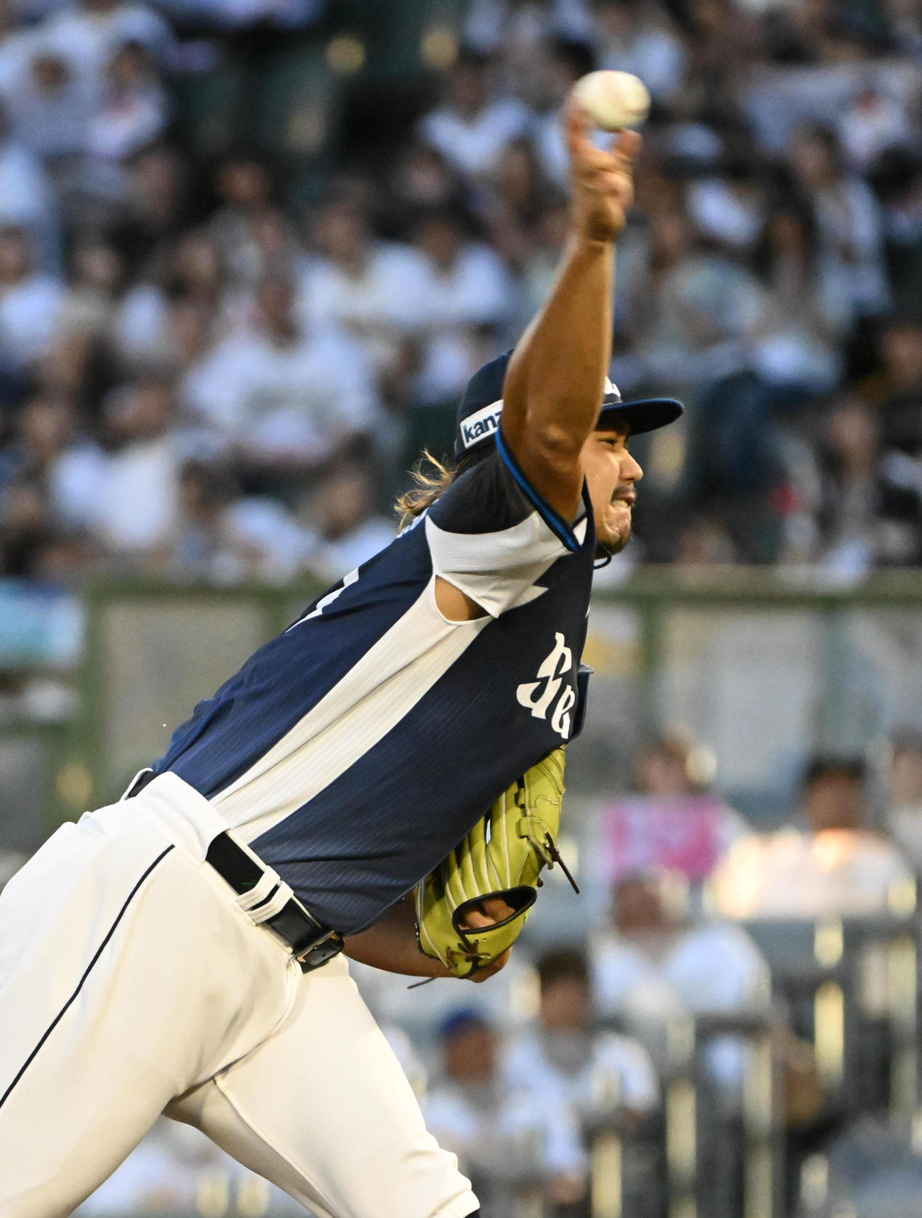 オリックス対西武　西武先発の高橋（撮影・石井愛子）